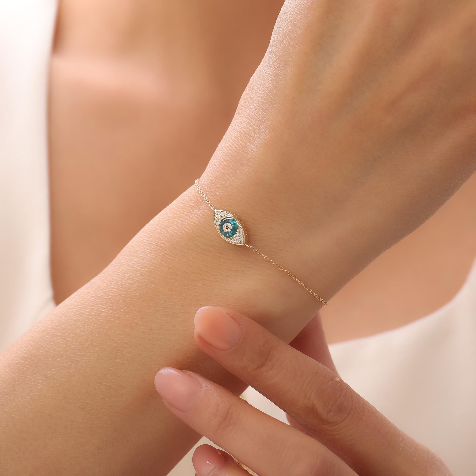 Femenino o masculino Contra el mal de ojo Pulsera de diamantes en venta