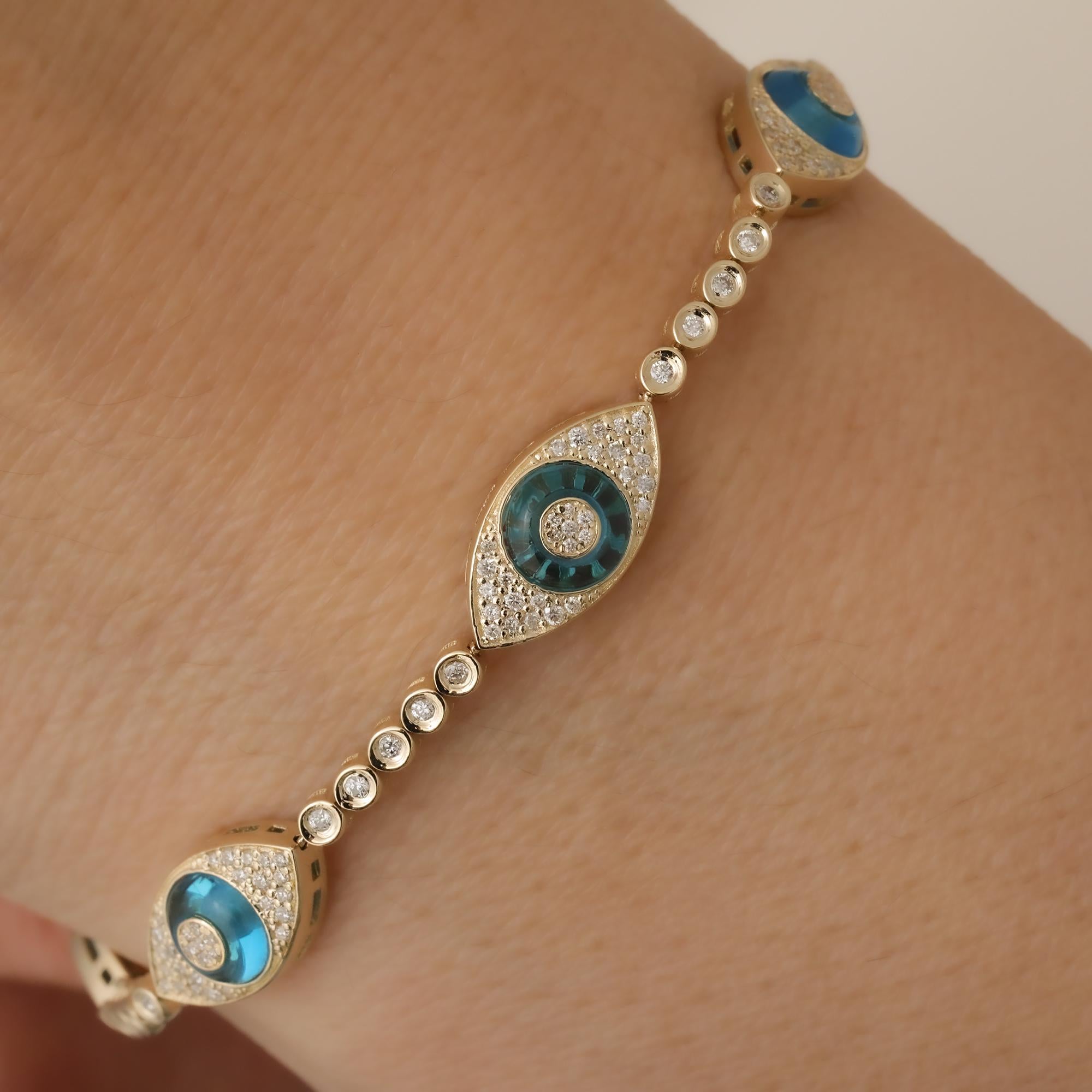 Contra el mal de ojo Pulsera de diamantes en Nuevo estado para la venta en Fatih, 34