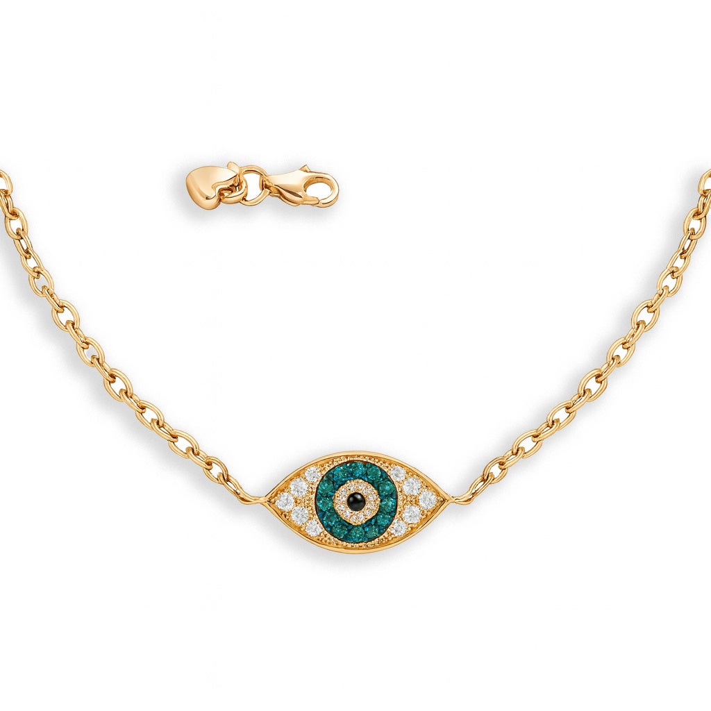 Contra el mal de ojo Pulsera de diamantes en venta 2