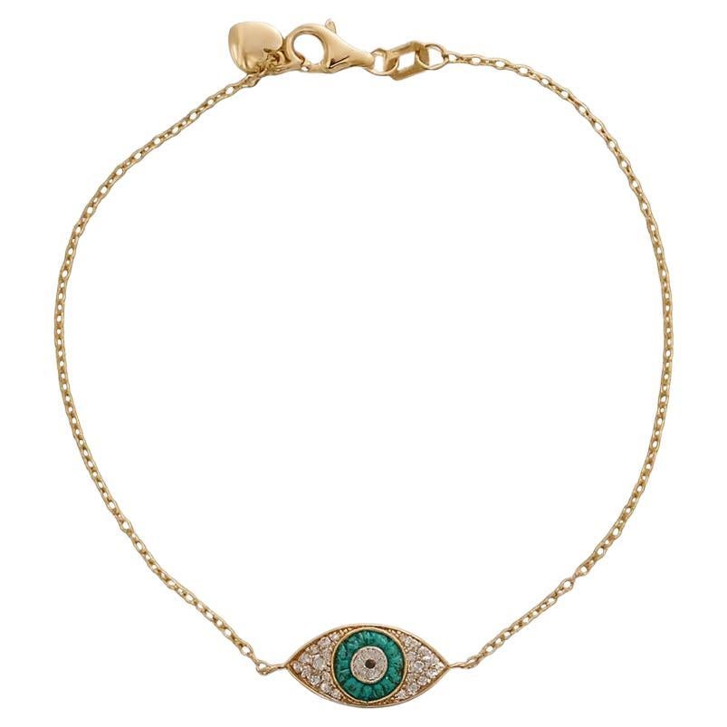 Bracelet de diamants contre le mauvais oeil