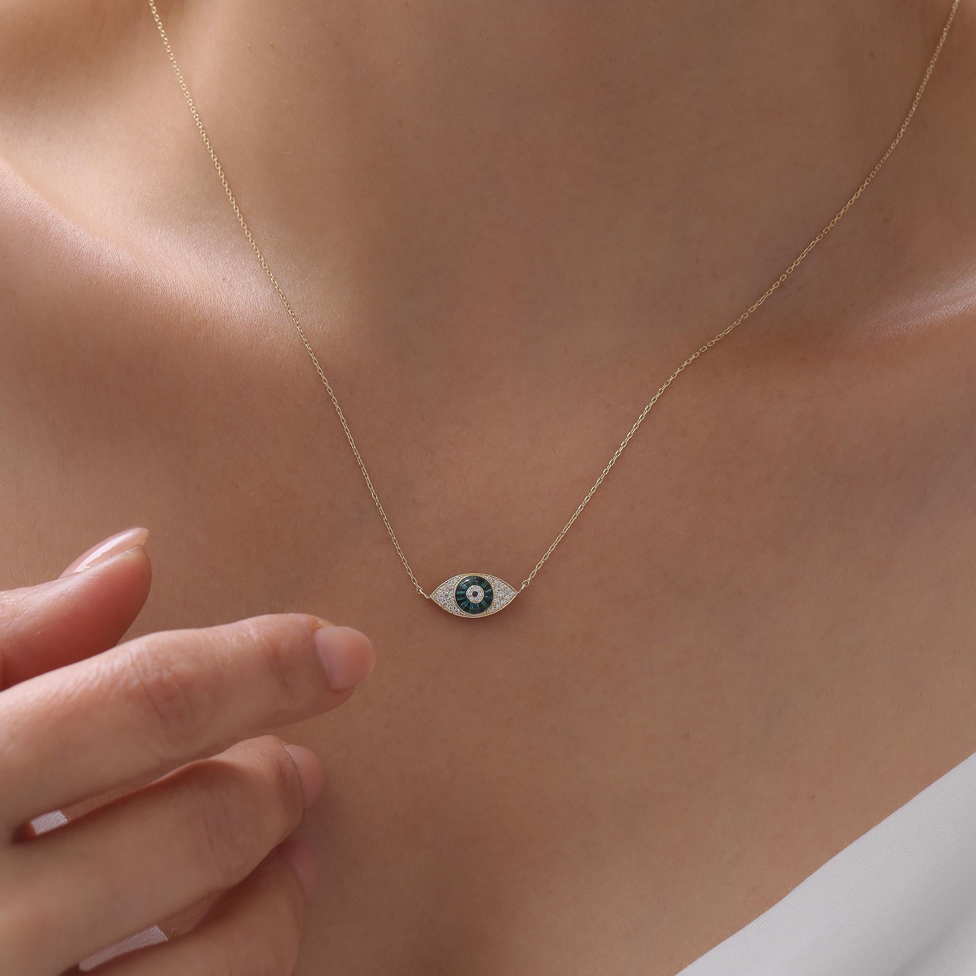 Collana di diamanti contro il malocchio In condizioni Nuovo in vendita a Fatih, 34