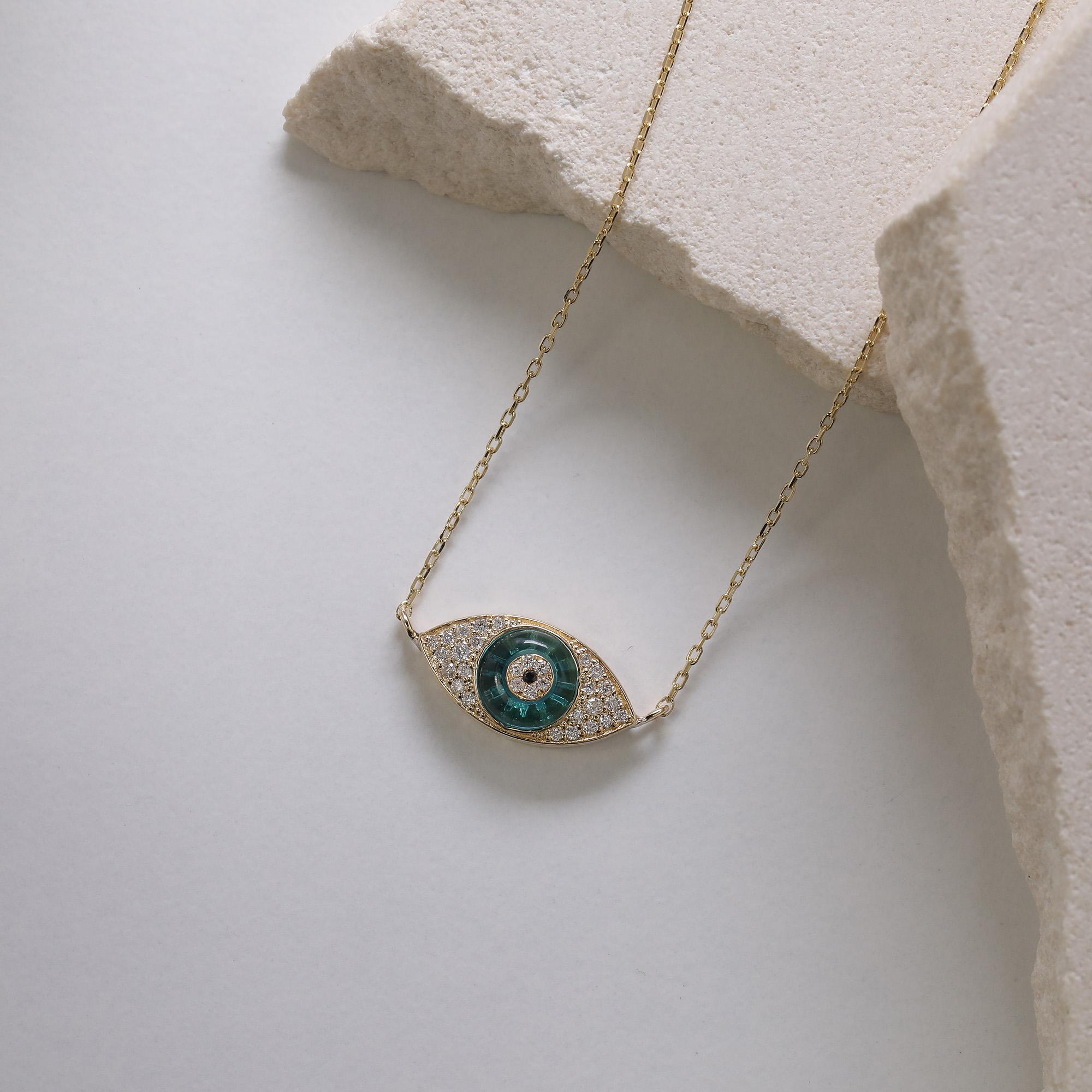 Collana di diamanti contro il malocchio in vendita 1