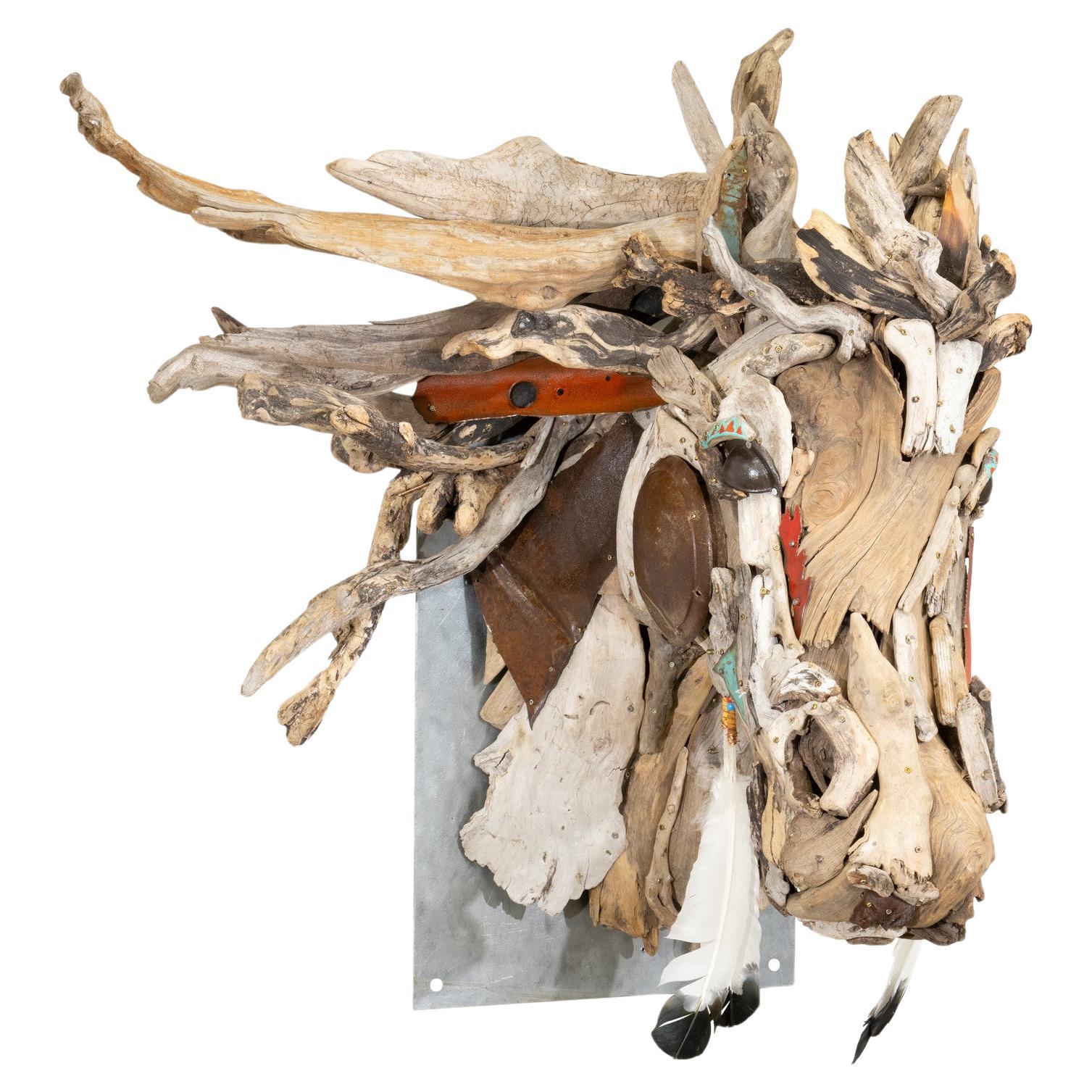 "Against the Wind" Driftwood Sculpture by Tina Milsavljevich For Sale