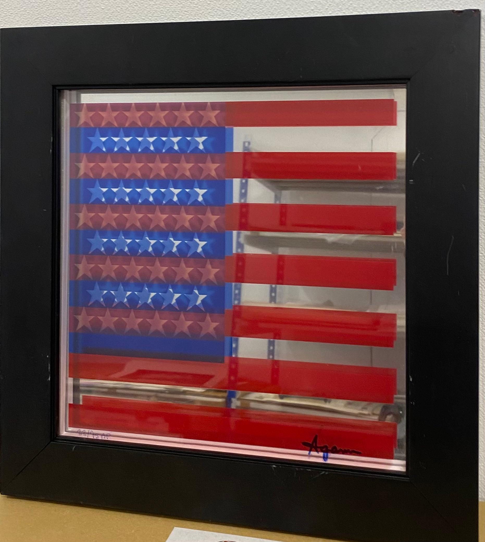 Late 20th Century Agam, American Flag, 1978 For Sale