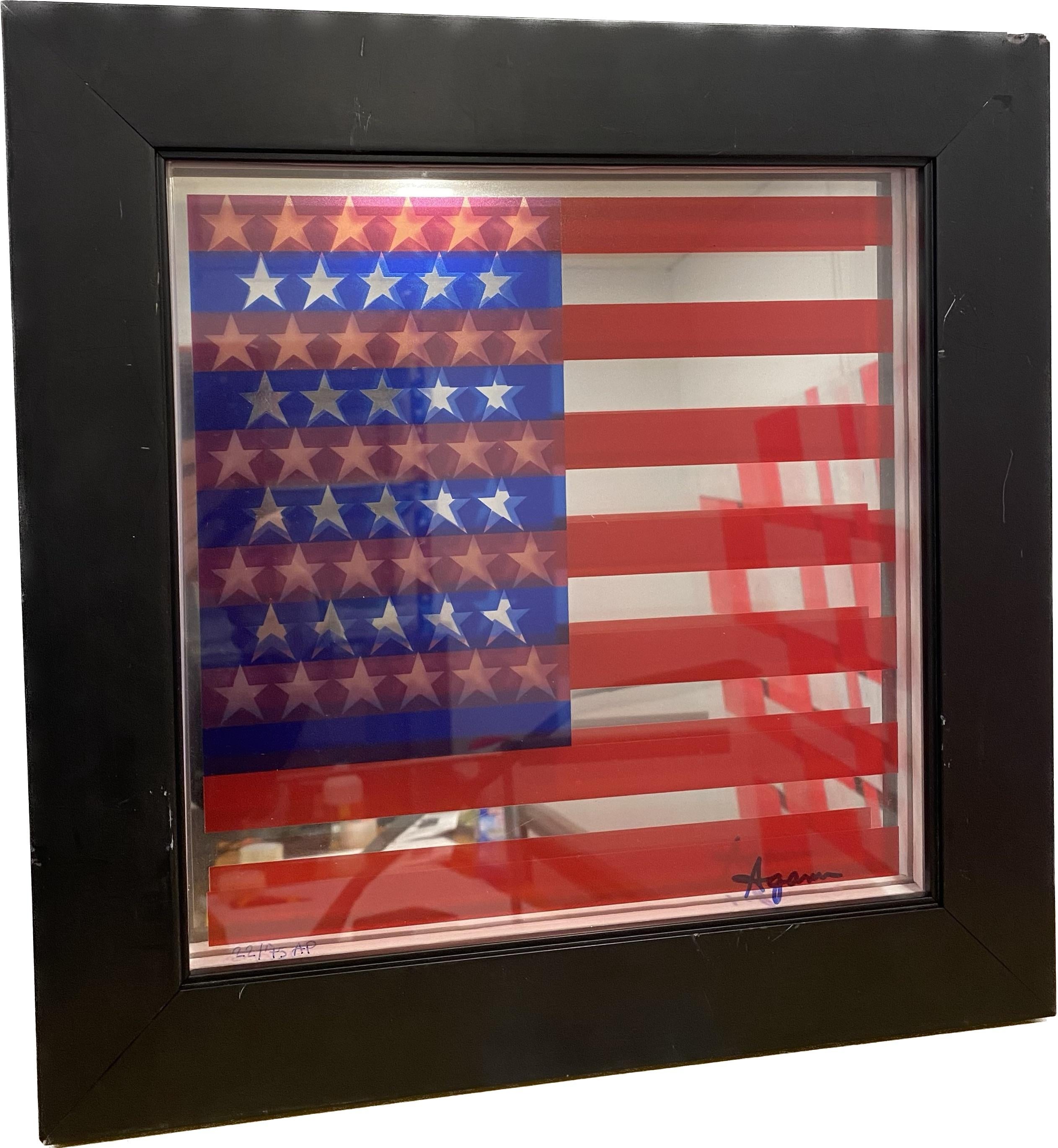 Mirror Agam, American Flag, 1978 For Sale