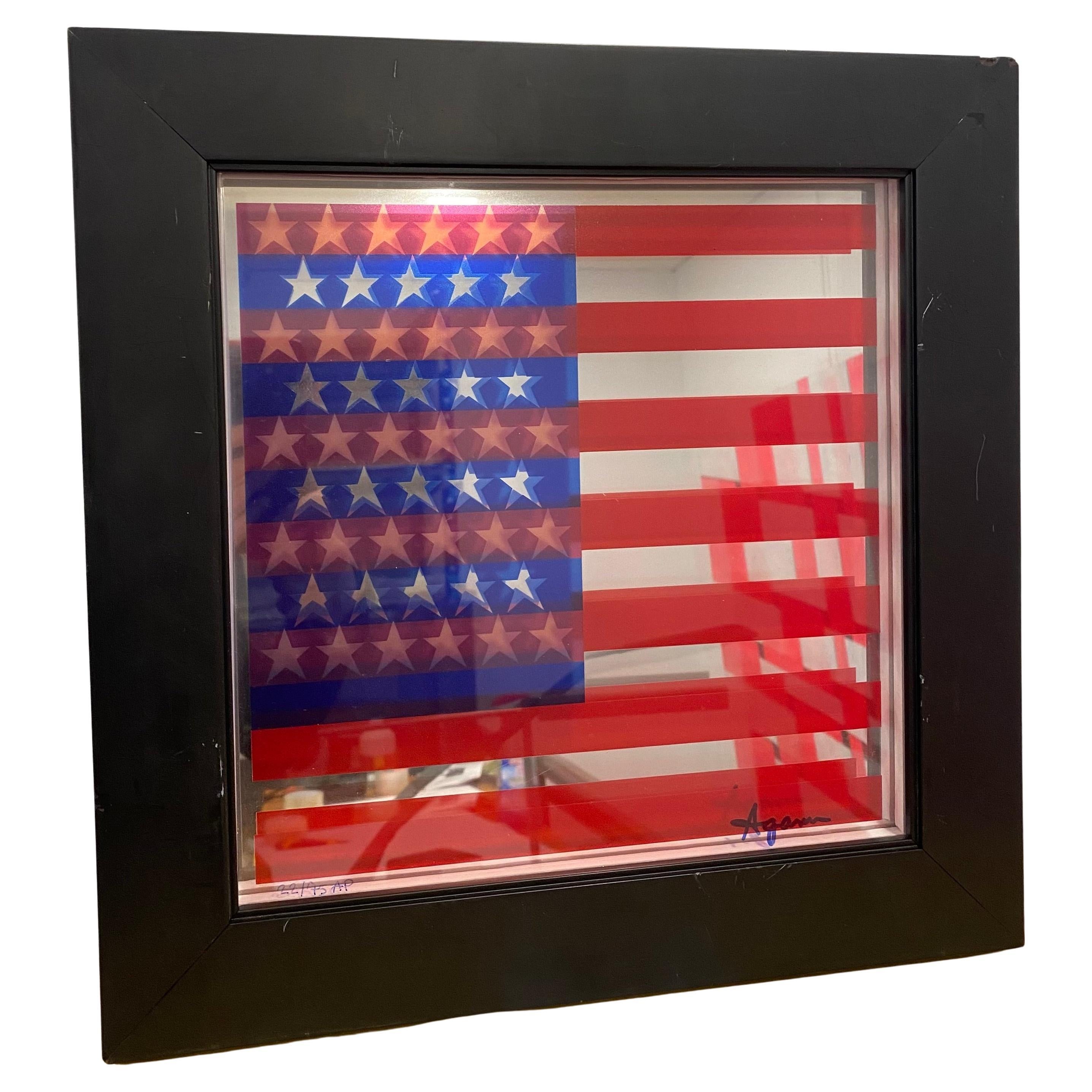 Agam, drapeau américain, 1978 en vente
