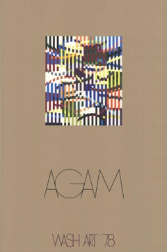 1978 After Yaacov Agam 'Wash Art '78' Contemporary USA Serigraph