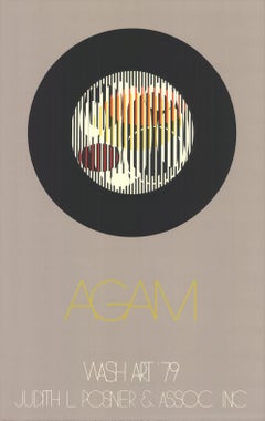 1979 After Yaacov Agam 'Wash Art '79 (Gray)' Contemporary USA Serigraph