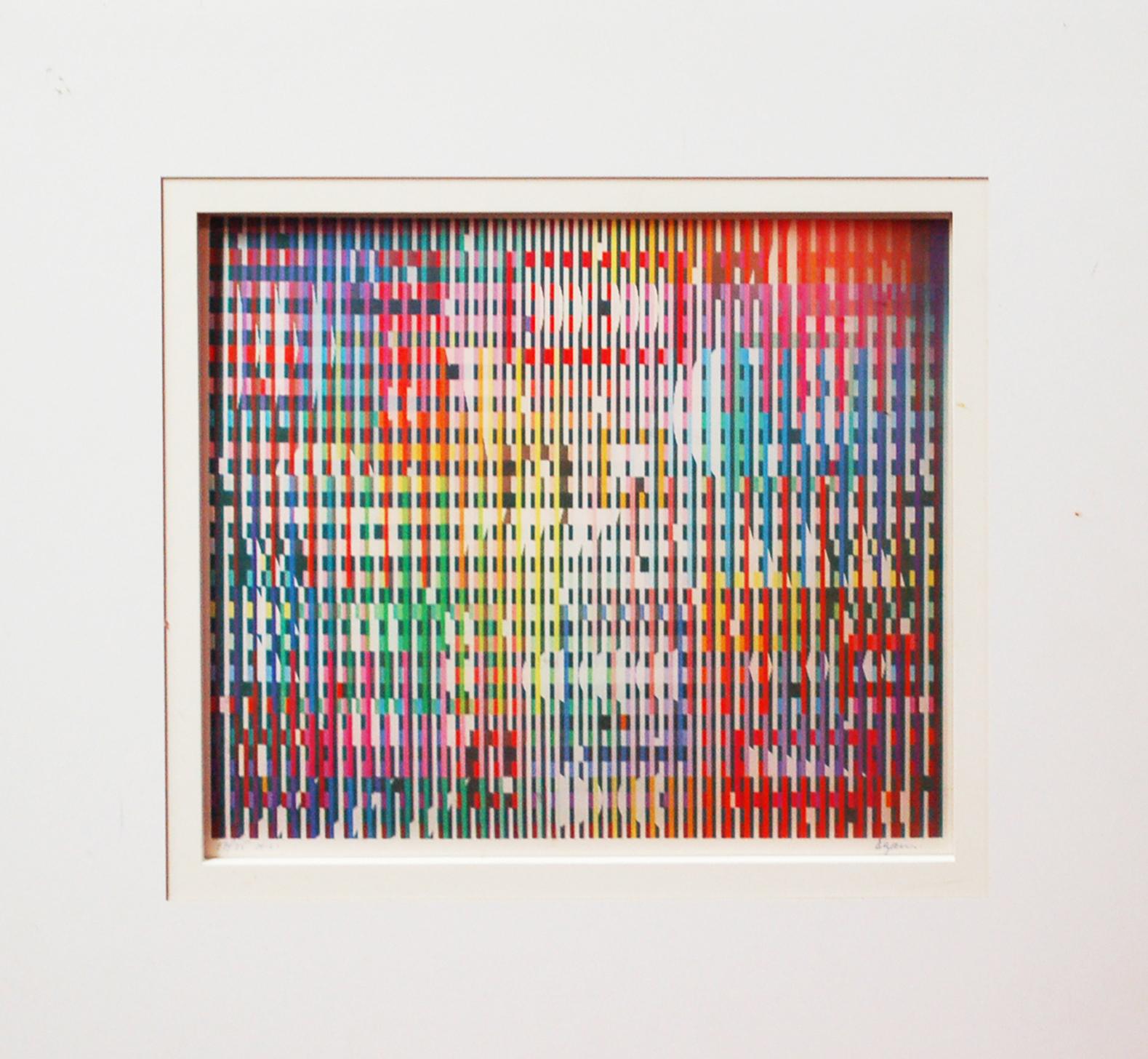 Yaacov Agam Abstract Print - Abstract Composition