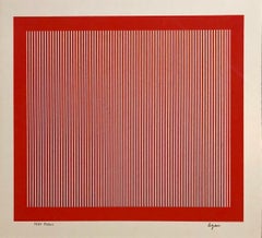 Agam 1971 Paris Kinetic Silkscreen Op Art Israeli Master Denise Rene Gallery