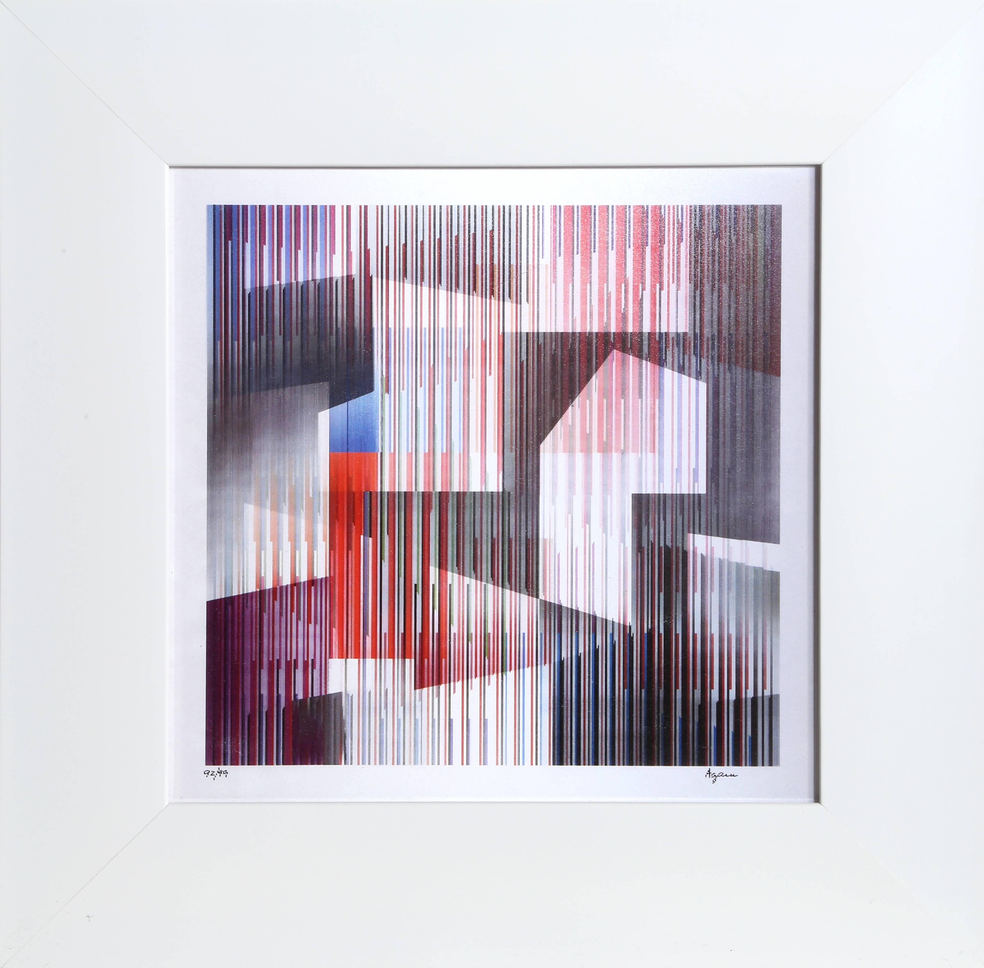 Agamograph no. 17, Abstract Geometric Op Art Lenticular by Yaacov Agam
