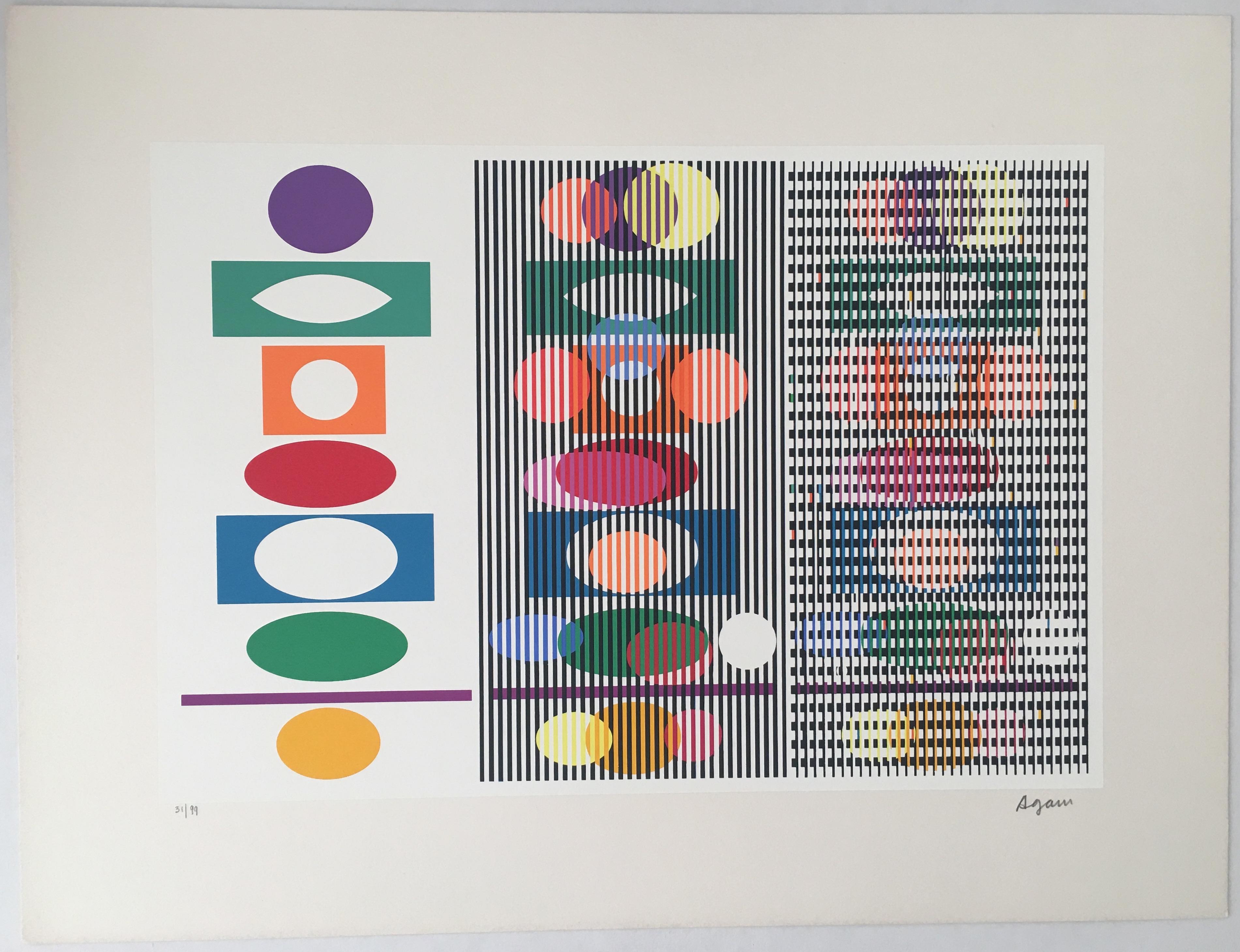 Yaacov Agam Abstract Print - Inter Image