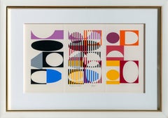 Marriage, OP Art Silkscreen by Yaacov Agam