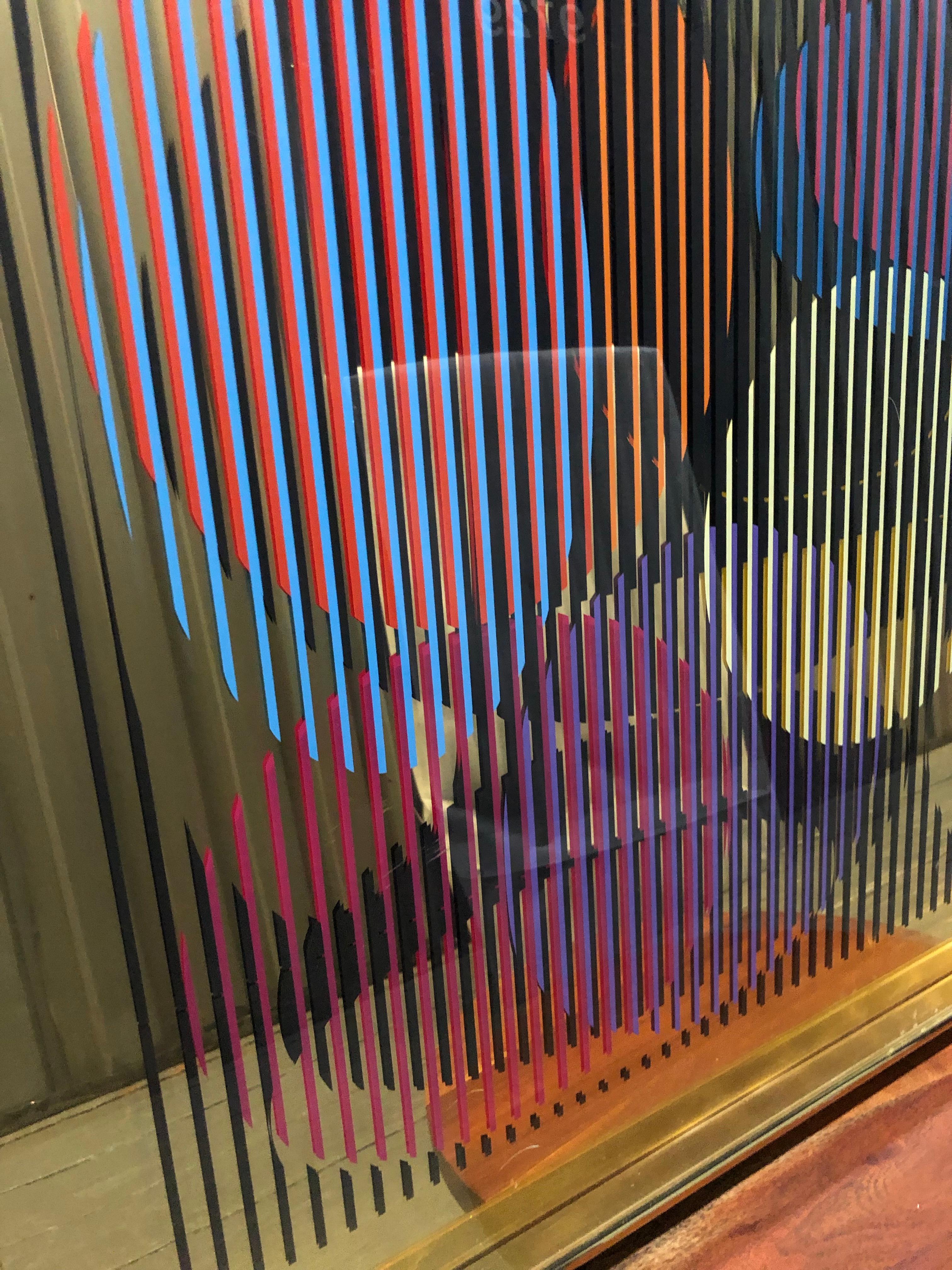 Mirror silkscreen - Kinetic geometric abstract 1