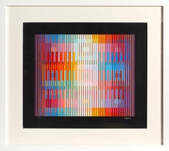 OP Art Silkscreen by Yaacov Agam