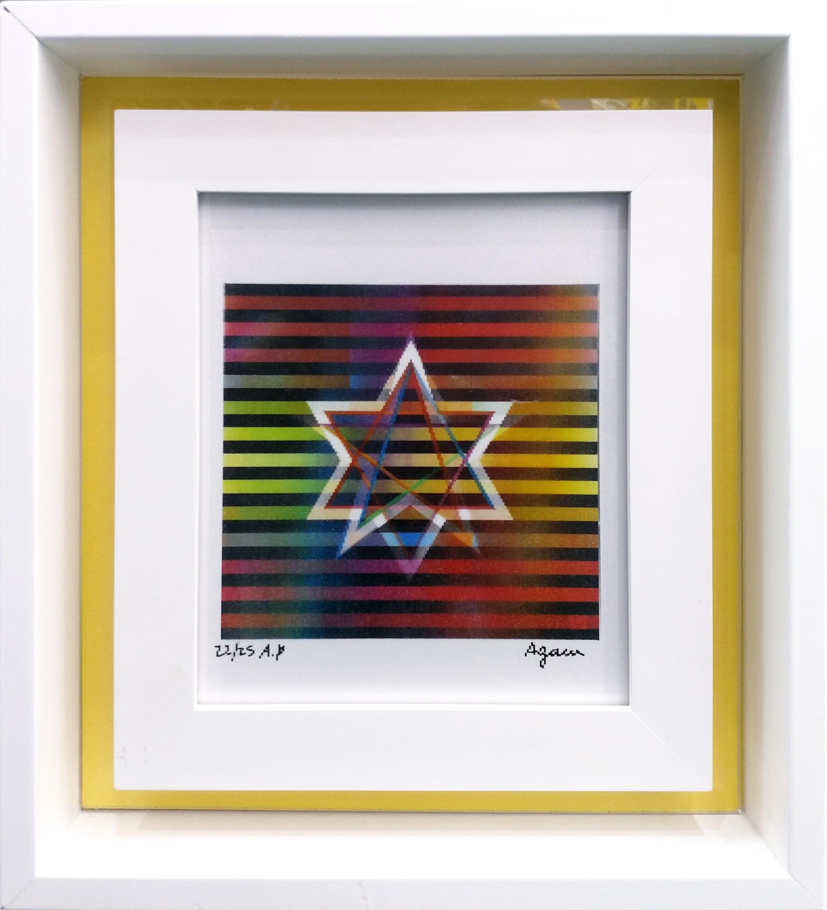 Yaacov Agam Abstract Print - STAR OF DAVID