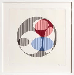 Triple Galaxy:: sérigraphie de Yaacov Agam