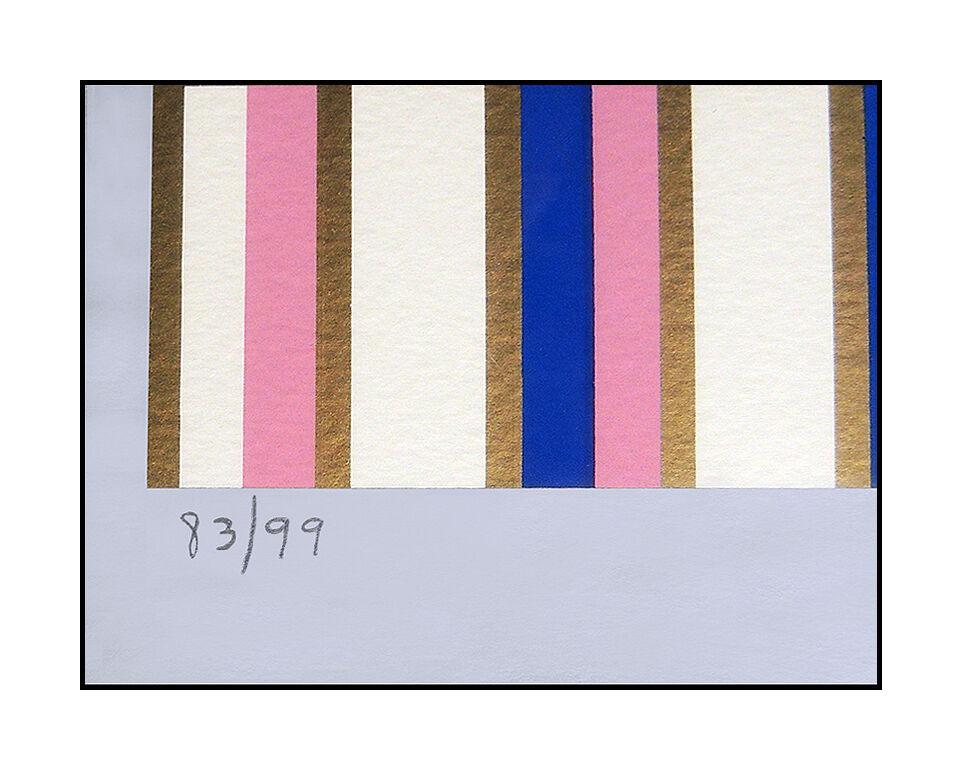 
Yaacov Agam Authentic & Original Silkscreen, Professionally Custom Framed and listed with the Submit Best Offer option
Accepting Offers Now:  Up for sale here we have an Brilliant and Bold Silkscreen on Silver Passe - Partout by Yaacov Agam titled,