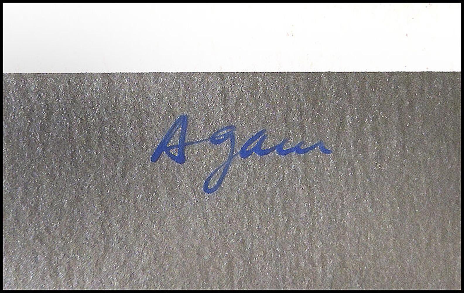 Yaacov AGAM Original Color Trip Serigraph Signed Modern Illusion Artwork Framed - Black Print by Yaacov Agam