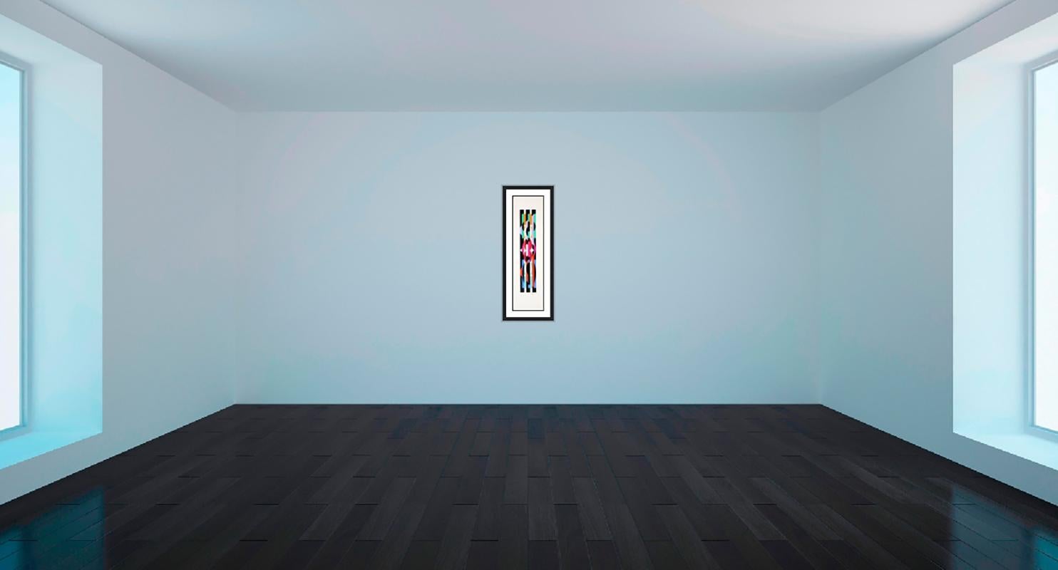 YAACOV AGAM  UNTITLED 6 FROM THE +-X9 SUITE  SIGNED AND NUMBERED - Print by Yaacov Agam