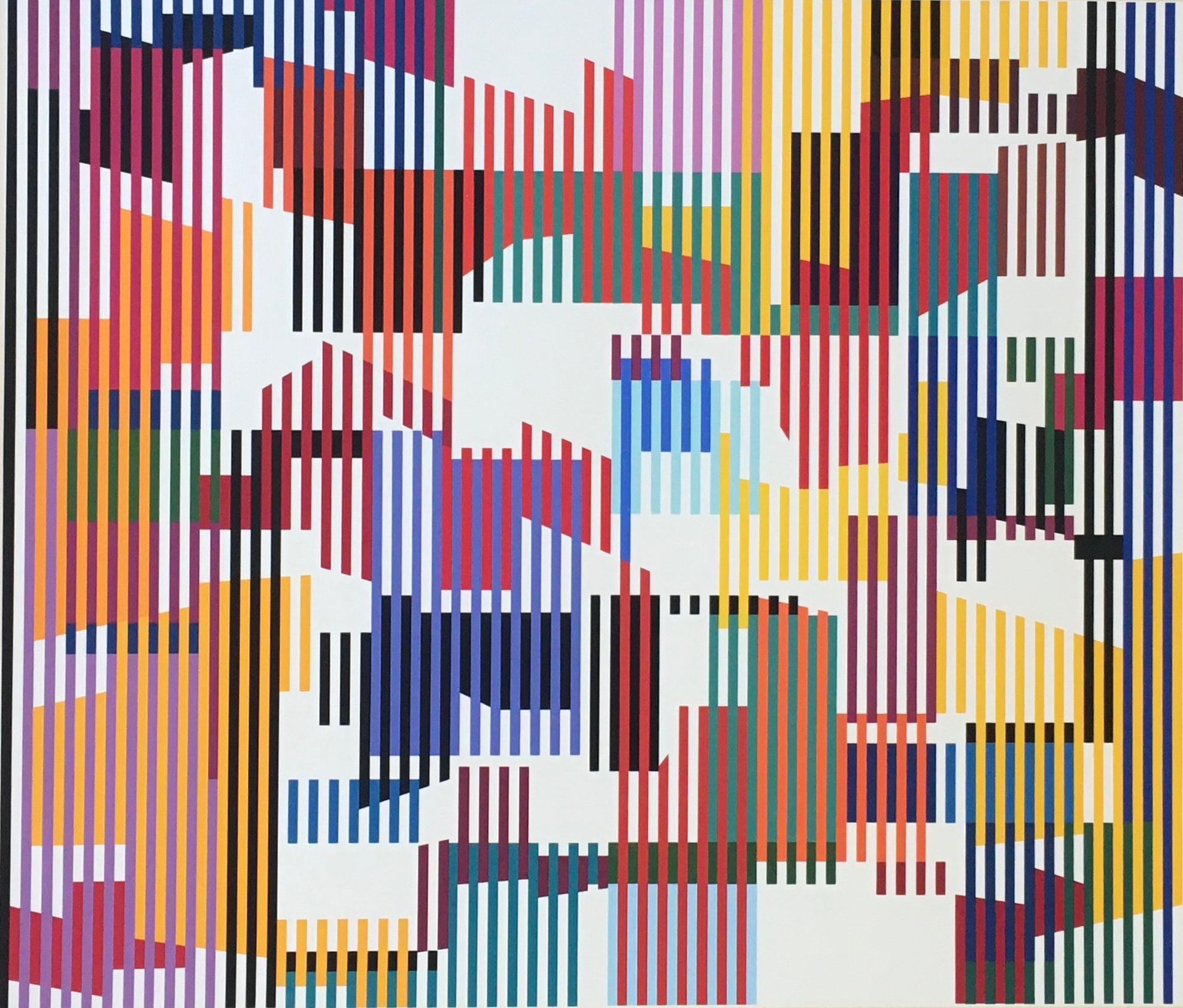 Yaacov Agam (Israeli, b. 1928)
Untitled
Serigraph screenprint in colors
Signed in pencil lower right and on the verso 
Numbered in pencil, edition 24/99
23 1/2 in H  x 27 1/4 in L.