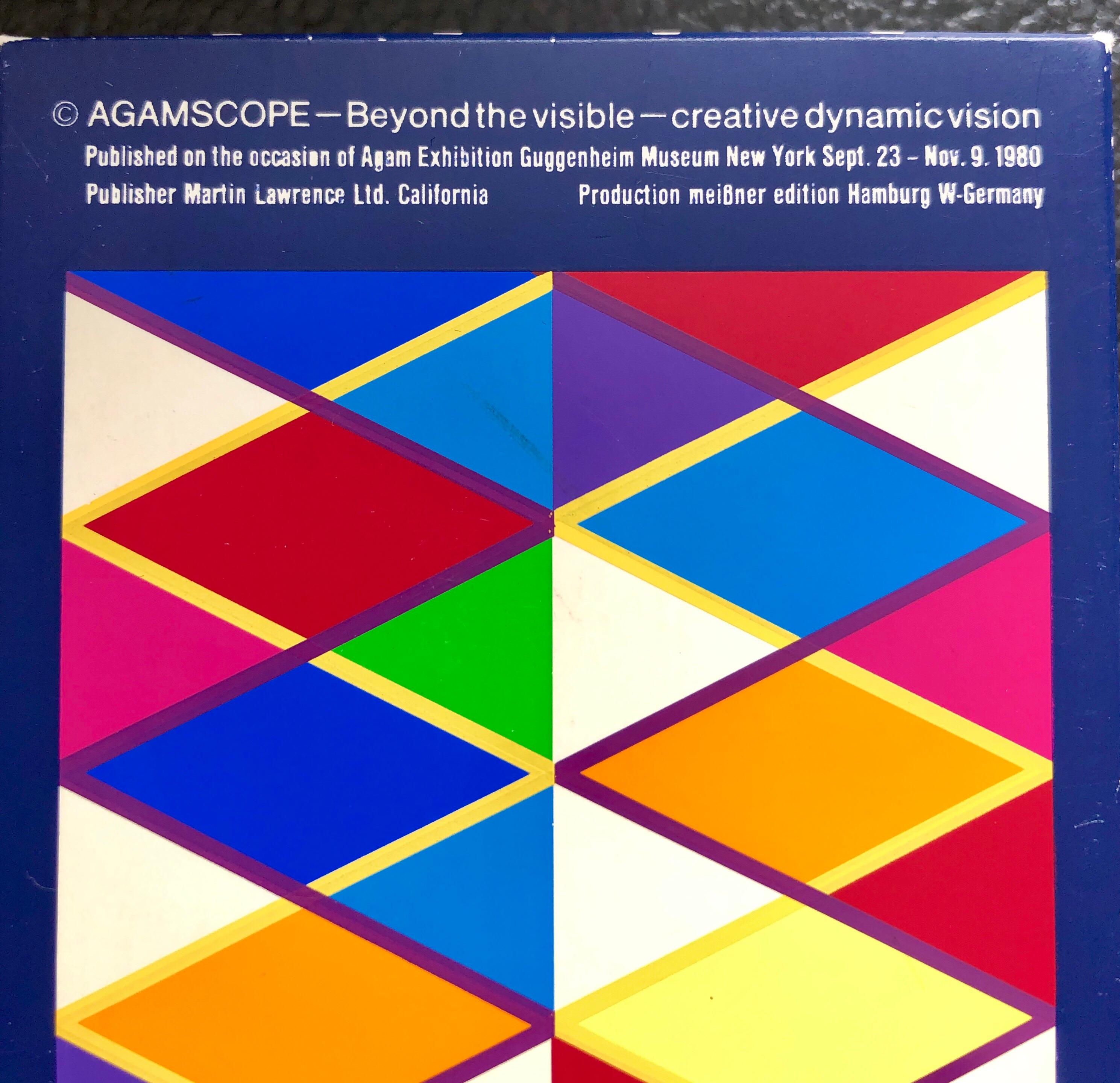 Agam Silkscreen Kaleidoscope Agamascope Sculpture Signed # in Box Israeli Op Art 6