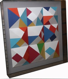 Nines, Large 3-D Wall Sculpture by Yaacov Agam