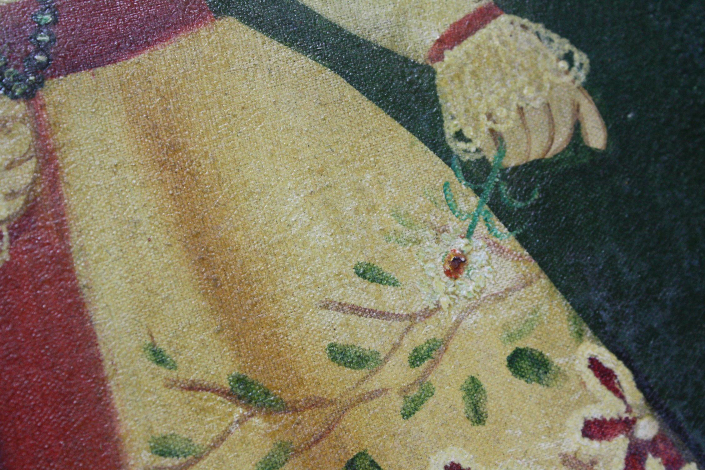 Agapito Labios Messicano 1898-1996 Olio su tela Arte popolare 6