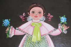 Little Girl with Flowers