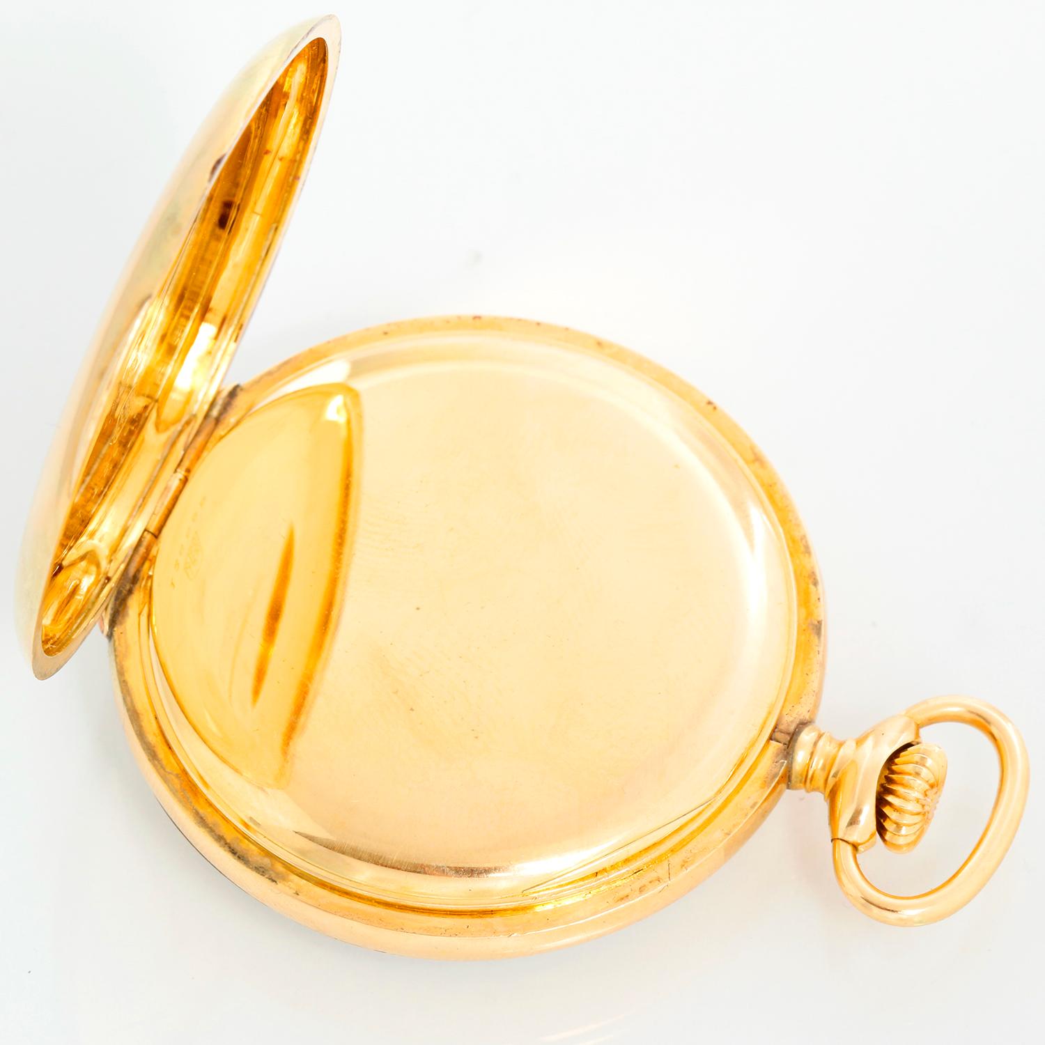 Montre à gousset Agassiz en or jaune 14 carats, détenue par Wiley Post 2