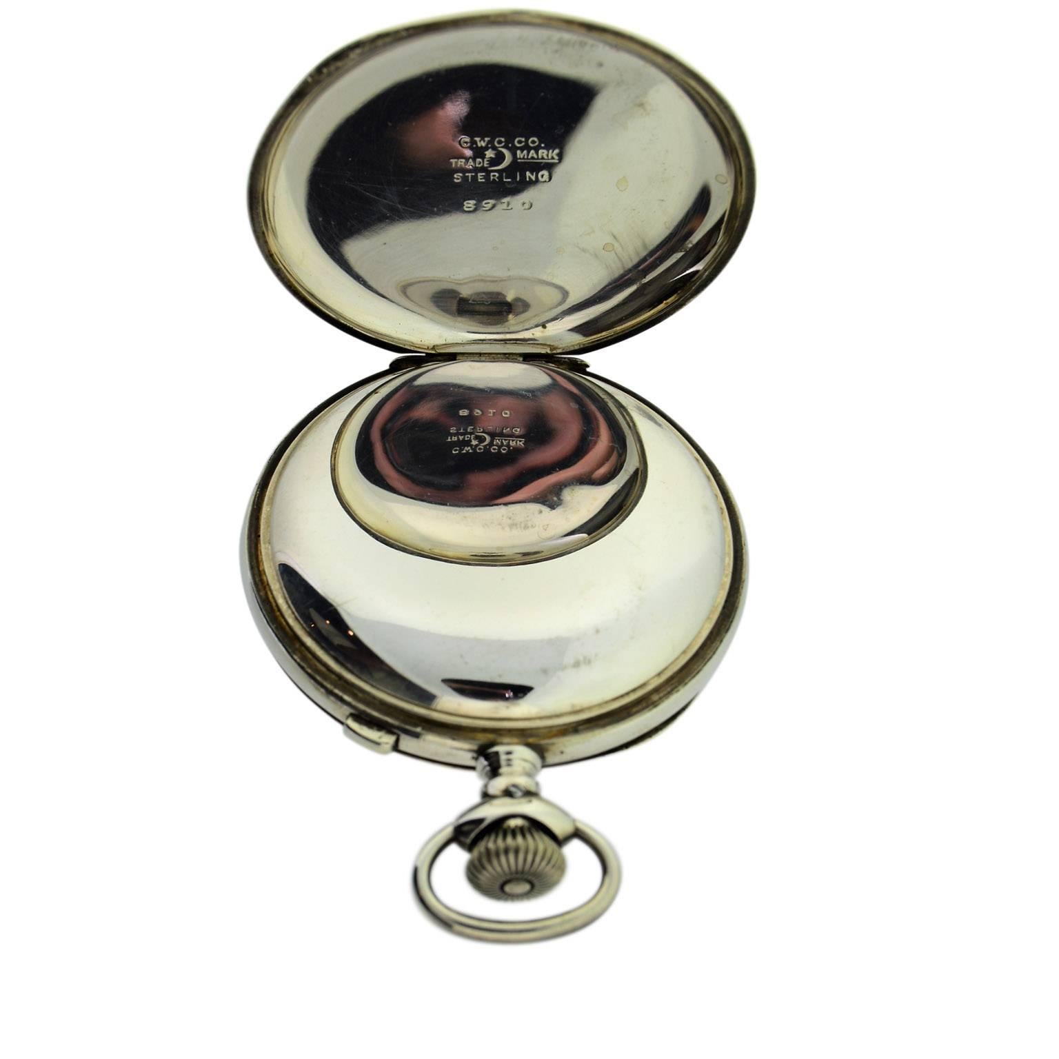 Chronograph-Uhr aus Sterlingsilber mit hochwertigem Split Seconds-Schliff im Angebot 4