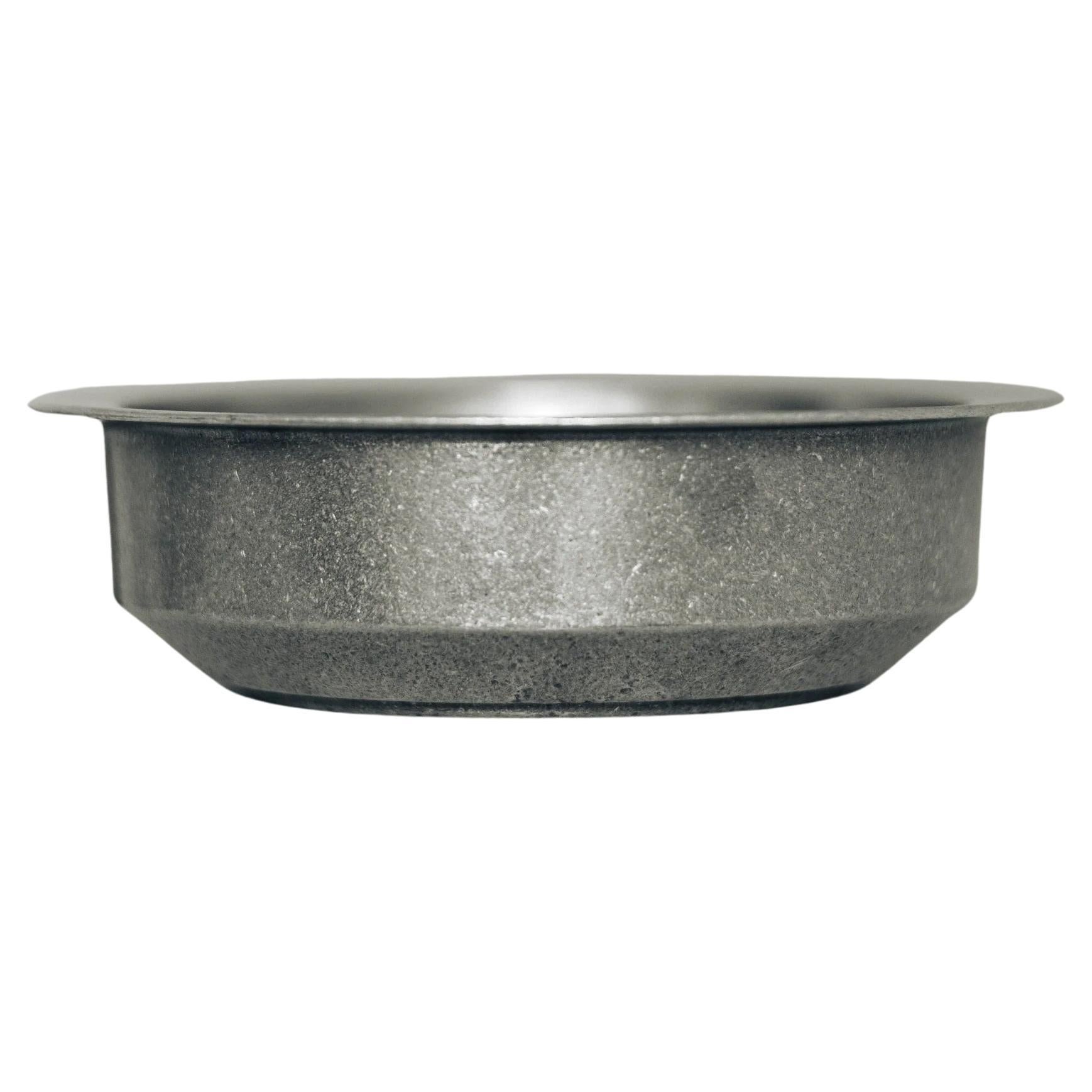 Contemporary Silver Aluminium Agata Bowl by Henry Wilson