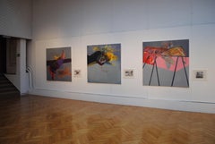 Rose Sheet / Red Pillow  - Contemporary Modern Abstract Painting