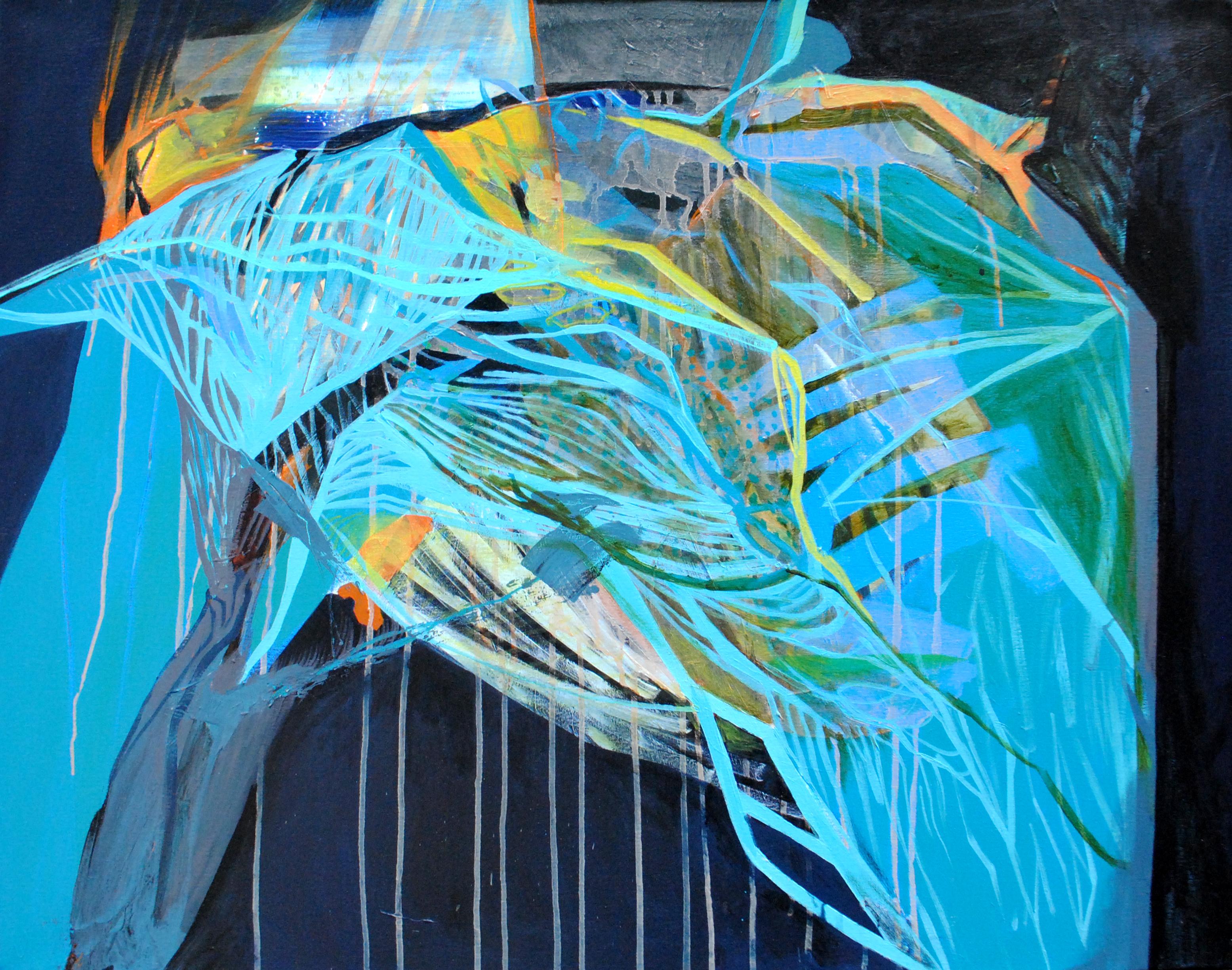 Figurative Painting di Agata Czeremuszkin-Chrut - SERIE: TRUNKS - Trunks V -  Pittura astratta moderna, pittura concettuale