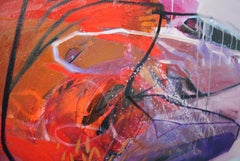 Sitting Position - Modern Abstract Painting, Conceptual Painting