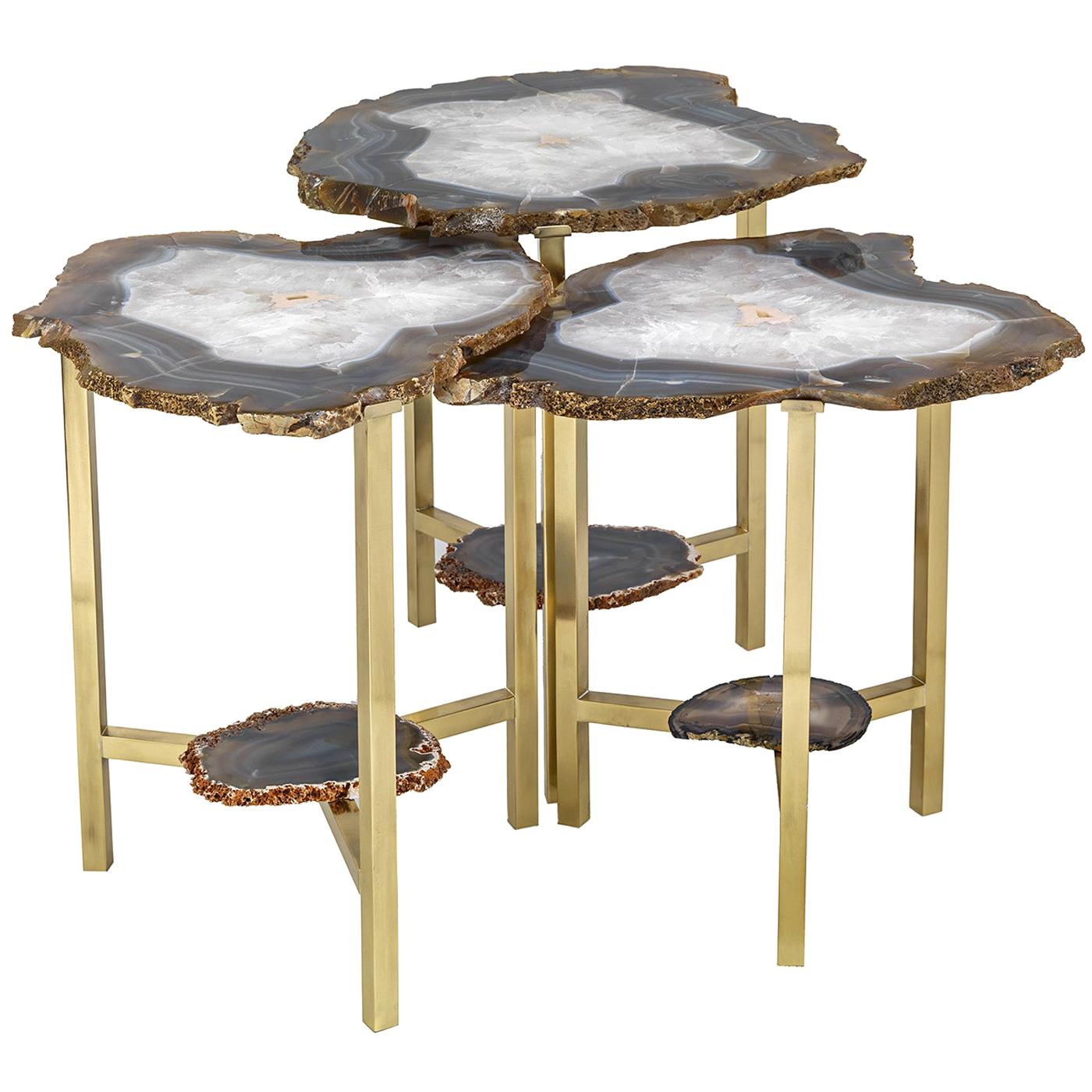 Agata Set of 3 Nesting Tables For Sale