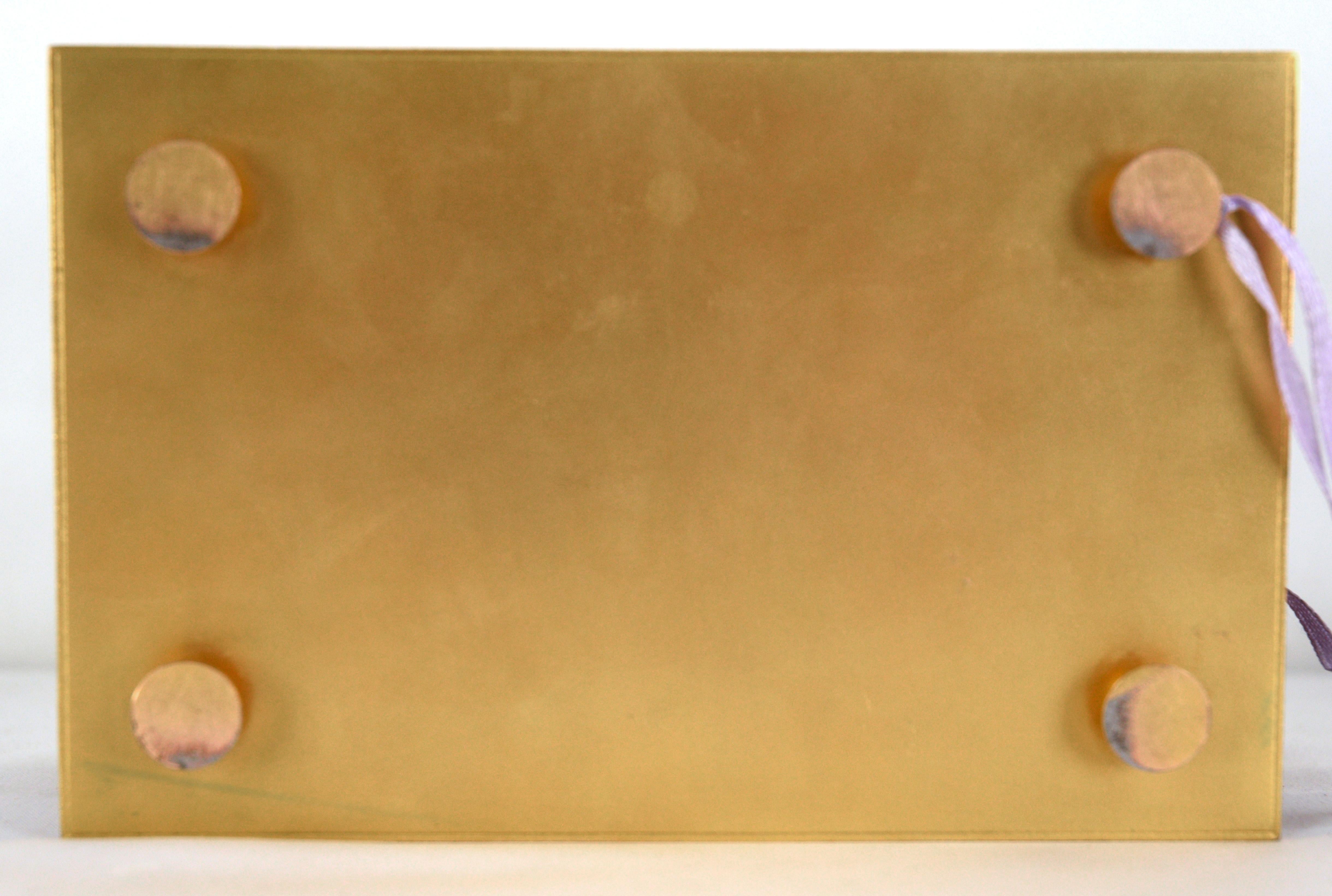 Plaqué or Boîte à bijoux en agate et ormolu Fabrication française 20ème siècle en vente