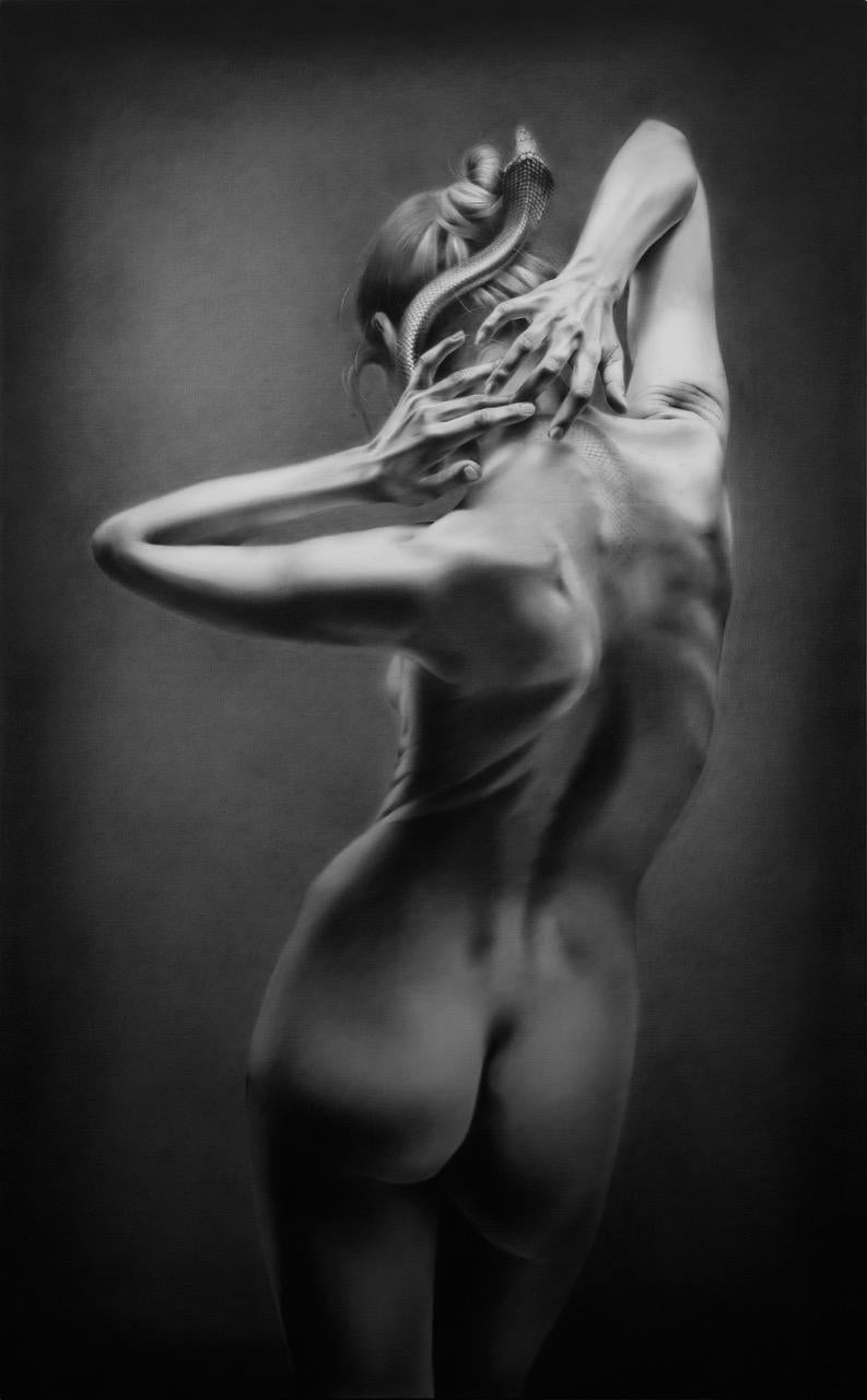 Agate Apkalne Nude Painting – Expansion of Consciousness. 2018, Öl auf Leinwand, 160x100 cm