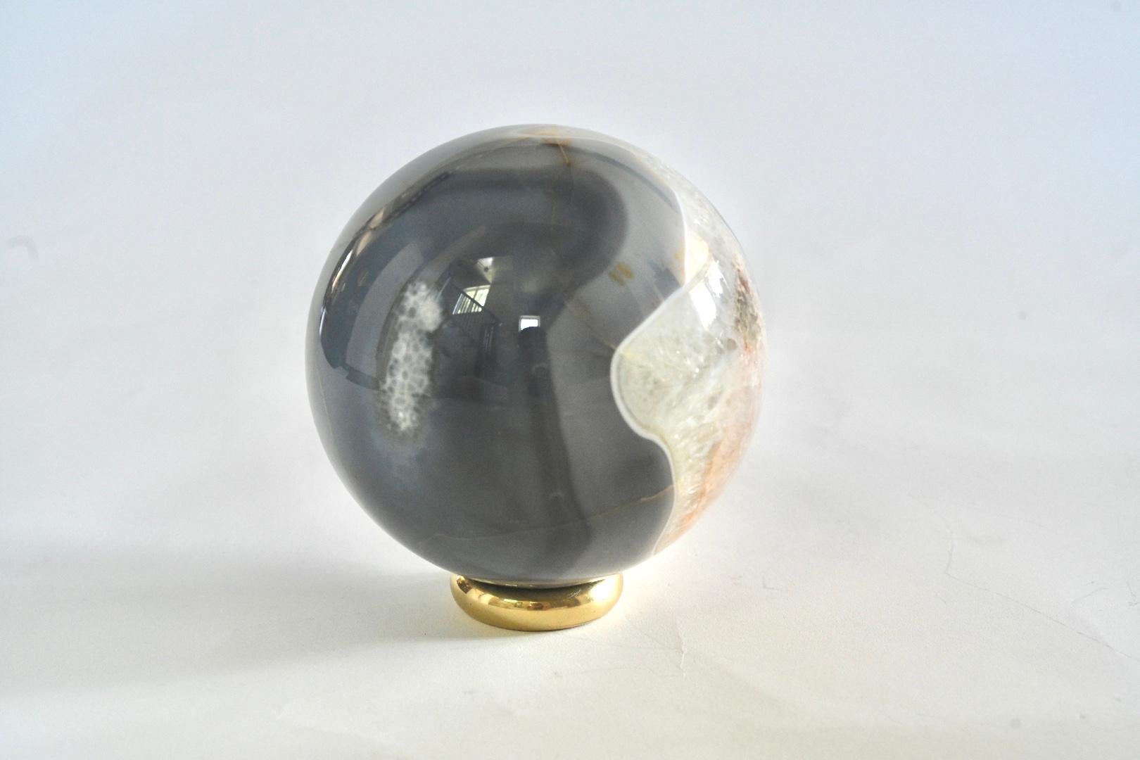 Agate Ball In Excellent Condition In New York, NY