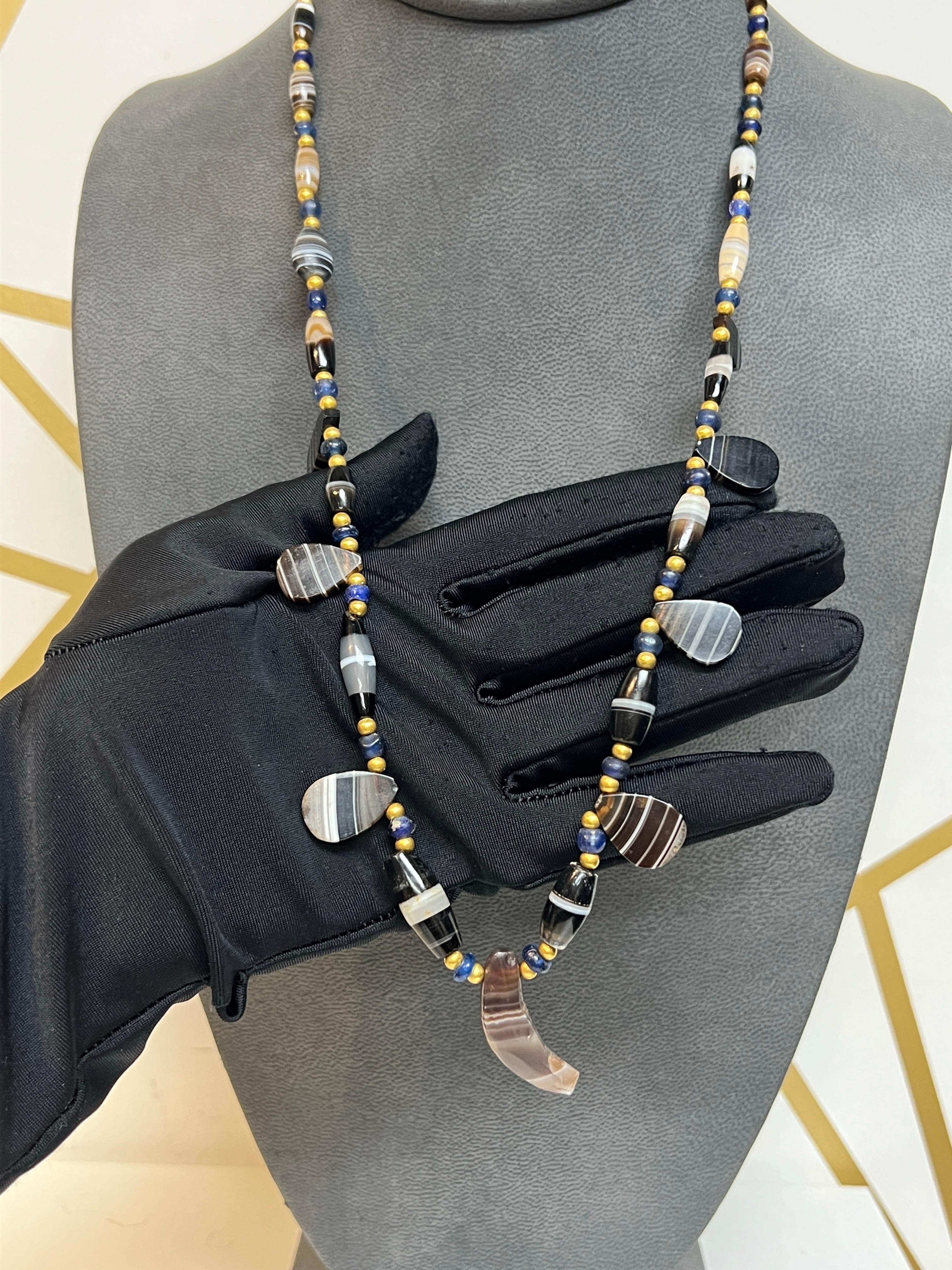 Collar de cuentas de ágata Cabujón en venta