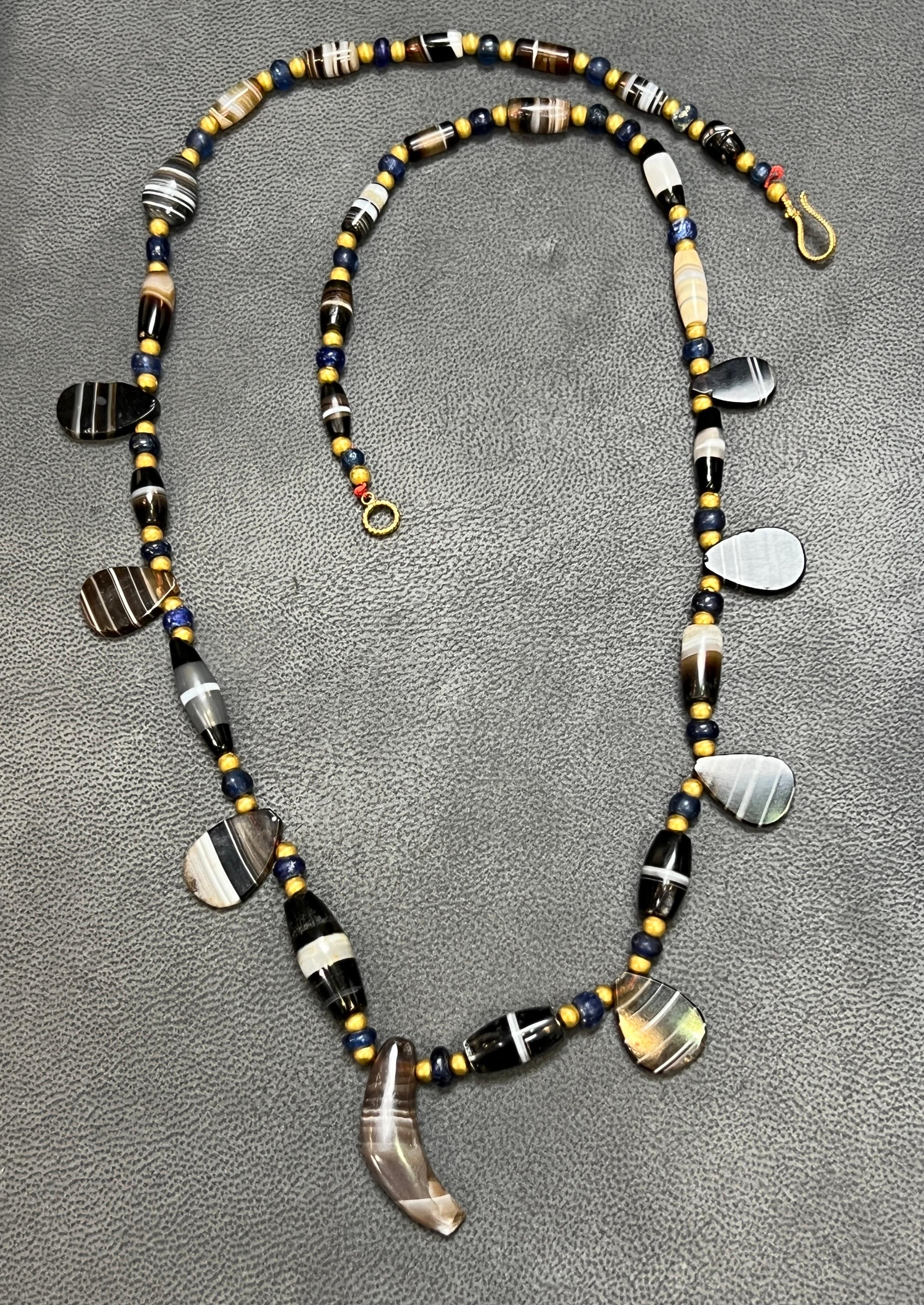 Collar de cuentas de ágata en Excelente estado para la venta en New York, NY
