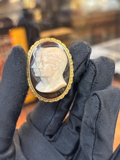 Agate Cameo Brooch