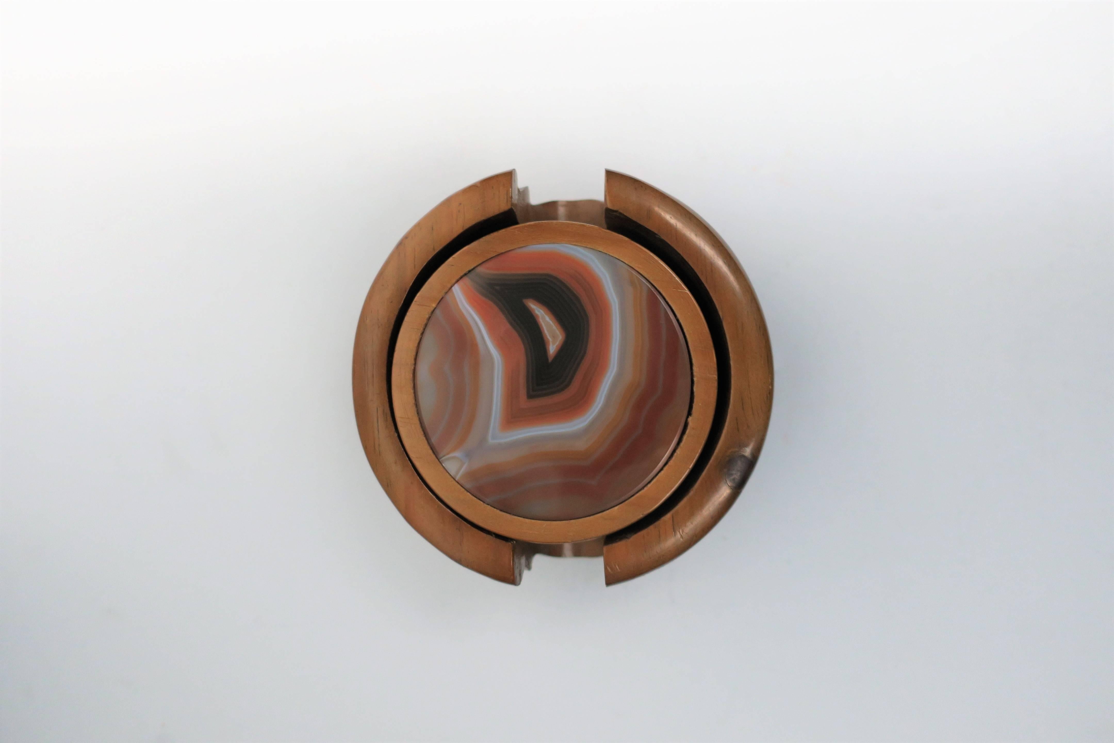 Modern Agate Drink or Cocktail Coasters