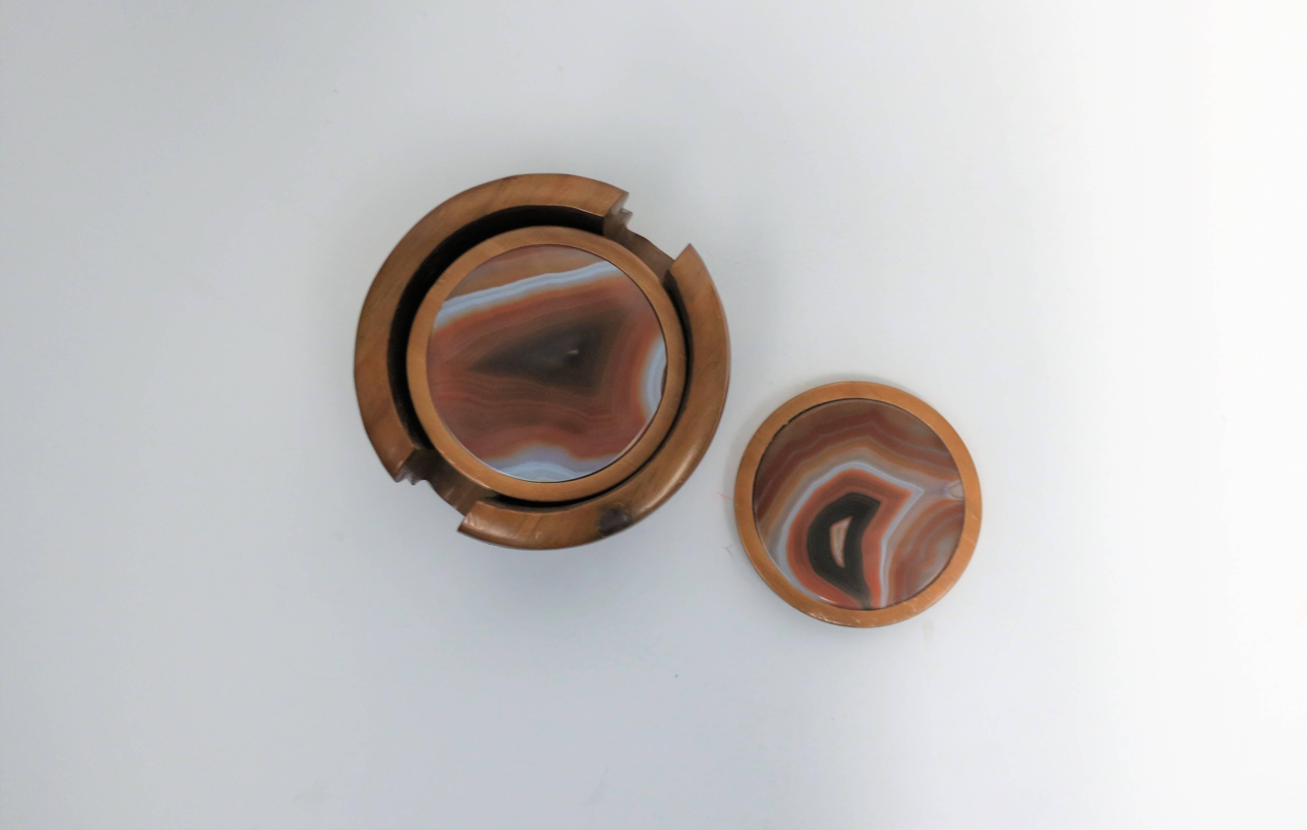 Unknown Agate Drink or Cocktail Coasters