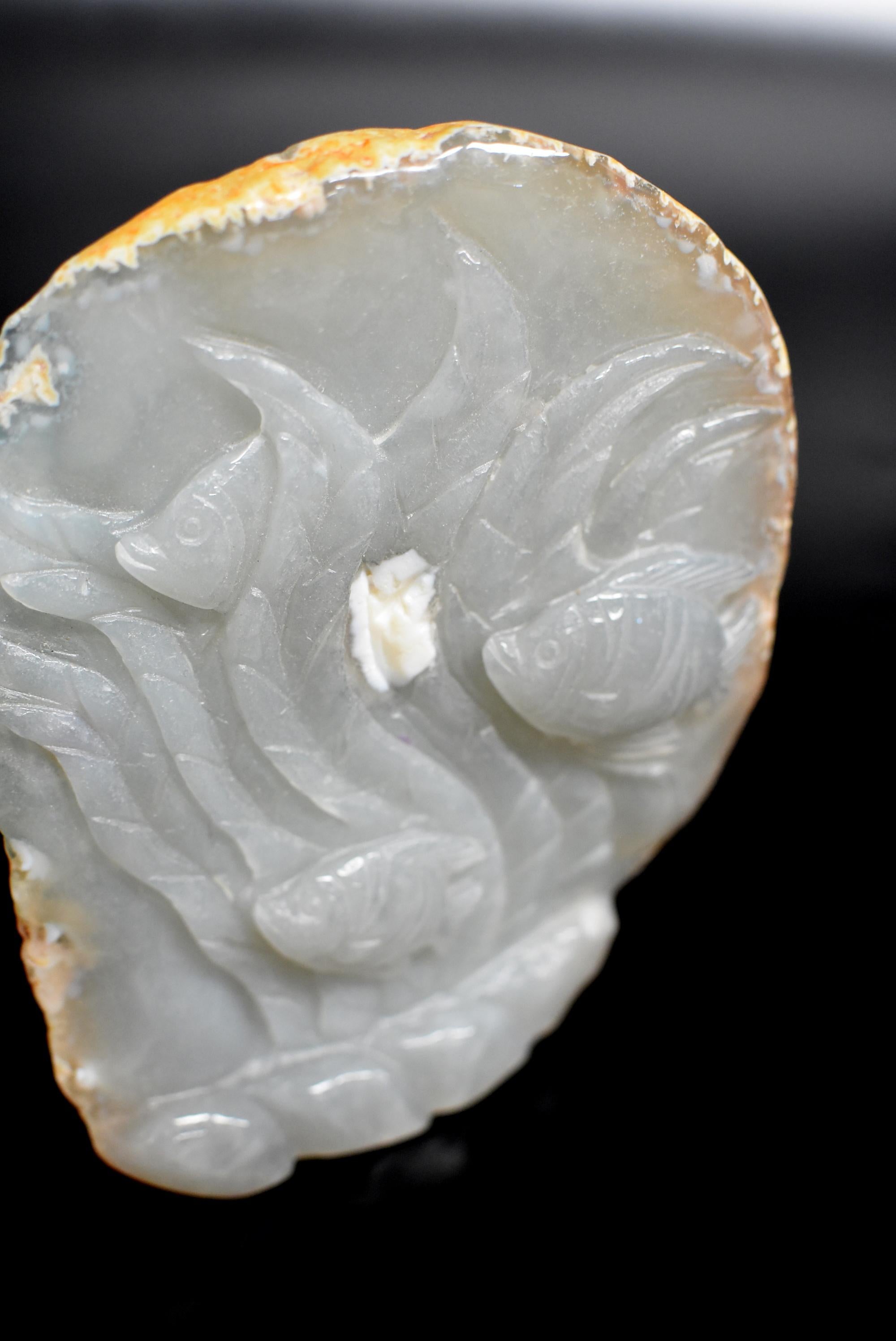 Chinois Poisson Agate en vente