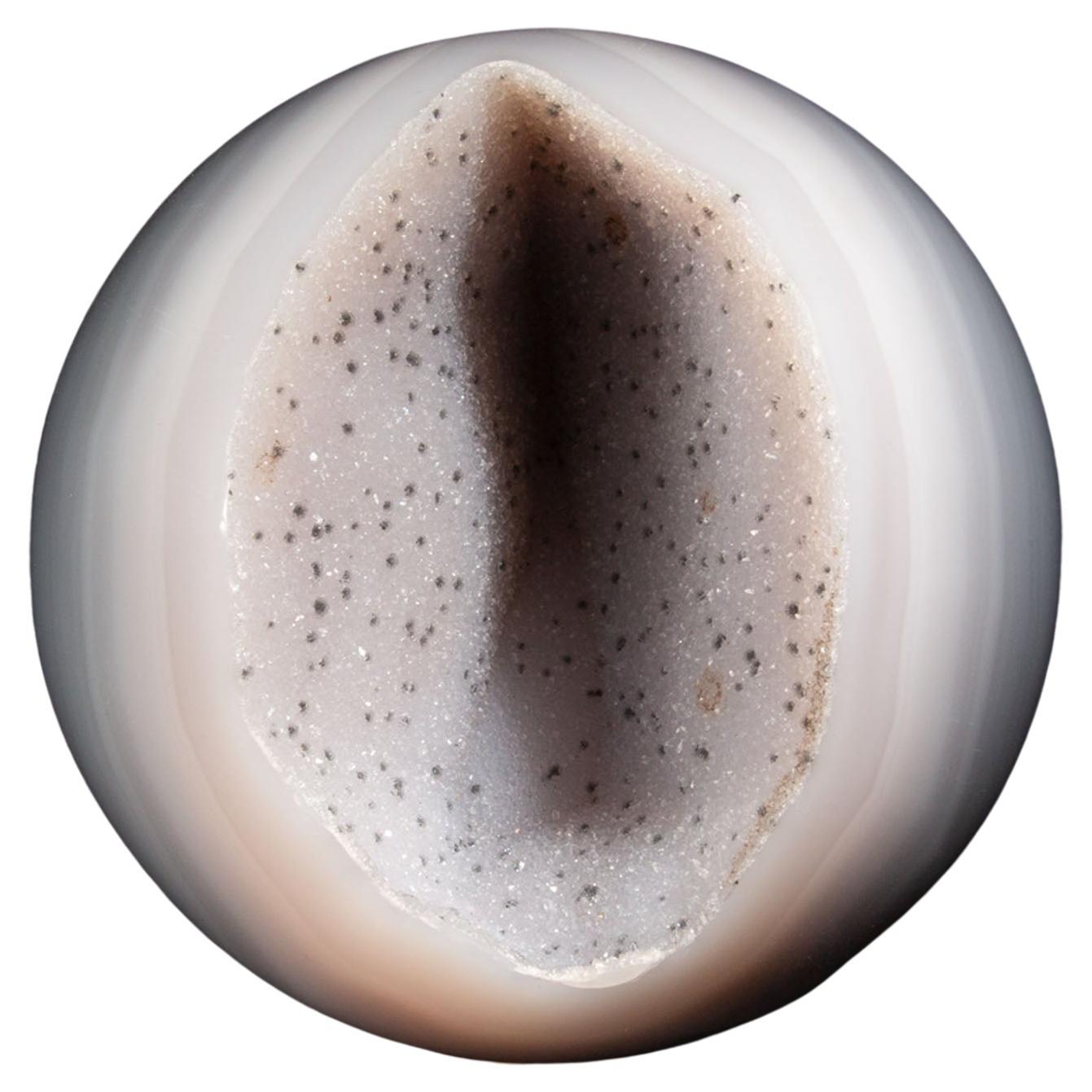 Agate Geode Sphere, 5.5" For Sale