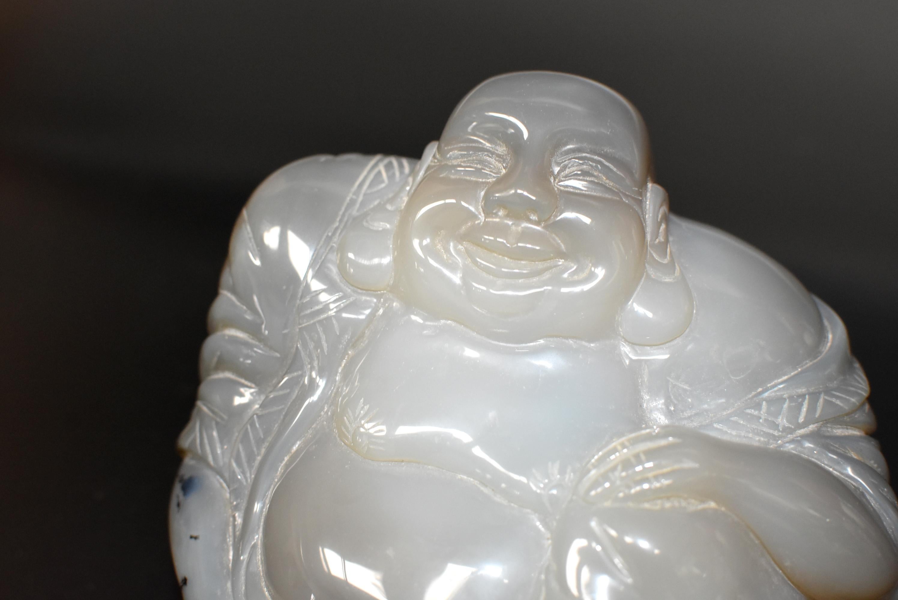 Agate Happy Buddha 3 lb For Sale 2