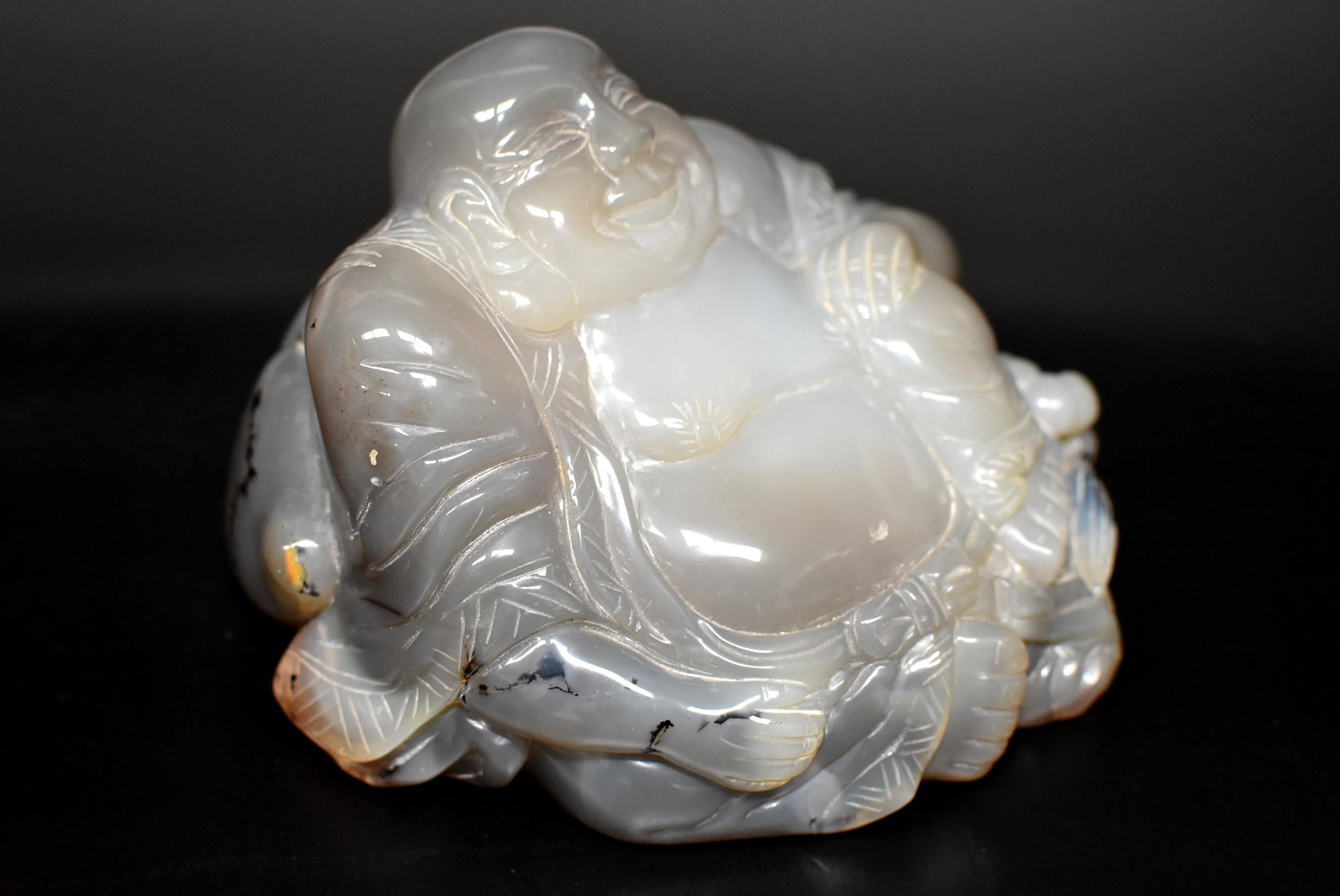 Agate Happy Buddha 3 lb For Sale 3