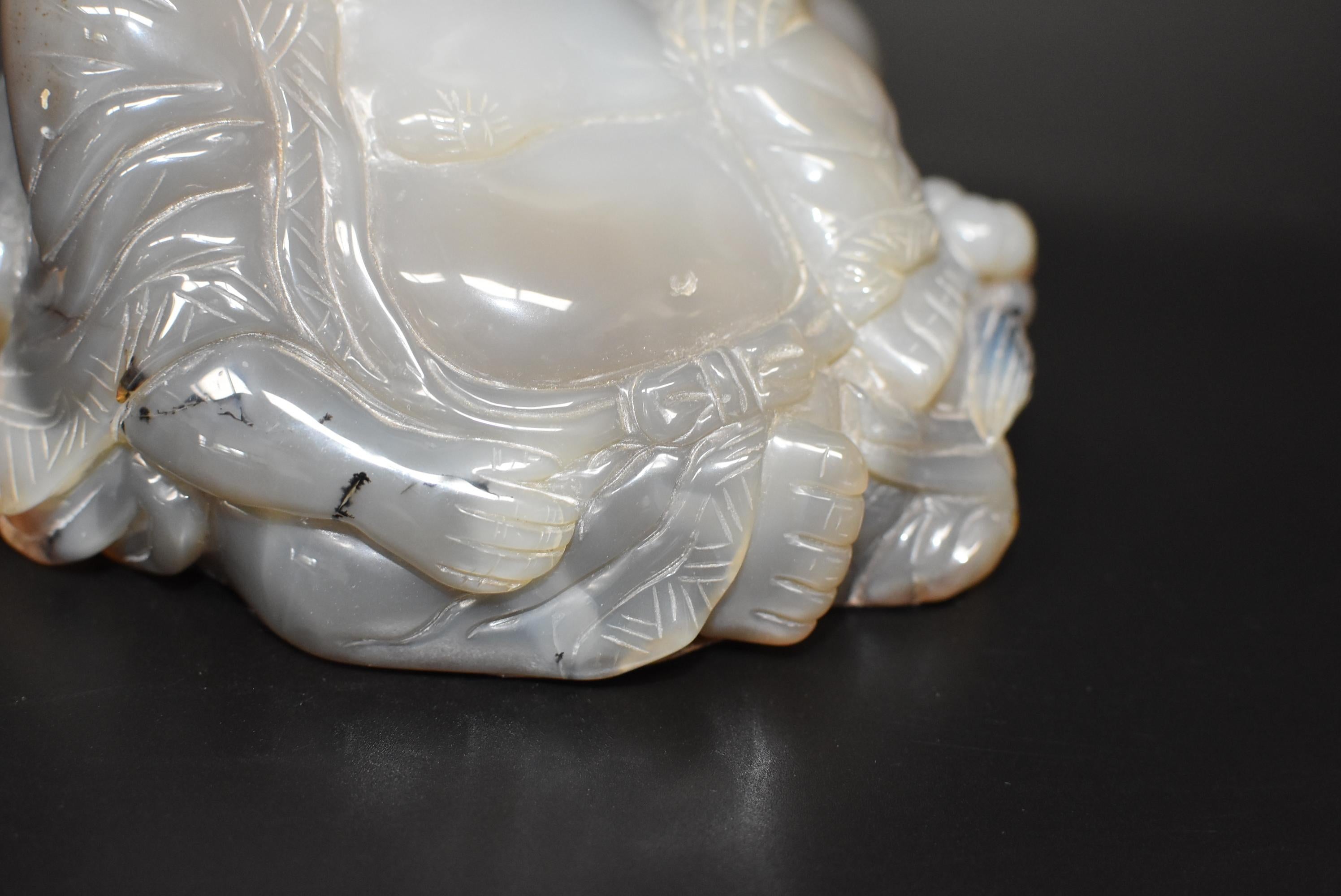 Agate Happy Buddha 3 lb For Sale 6