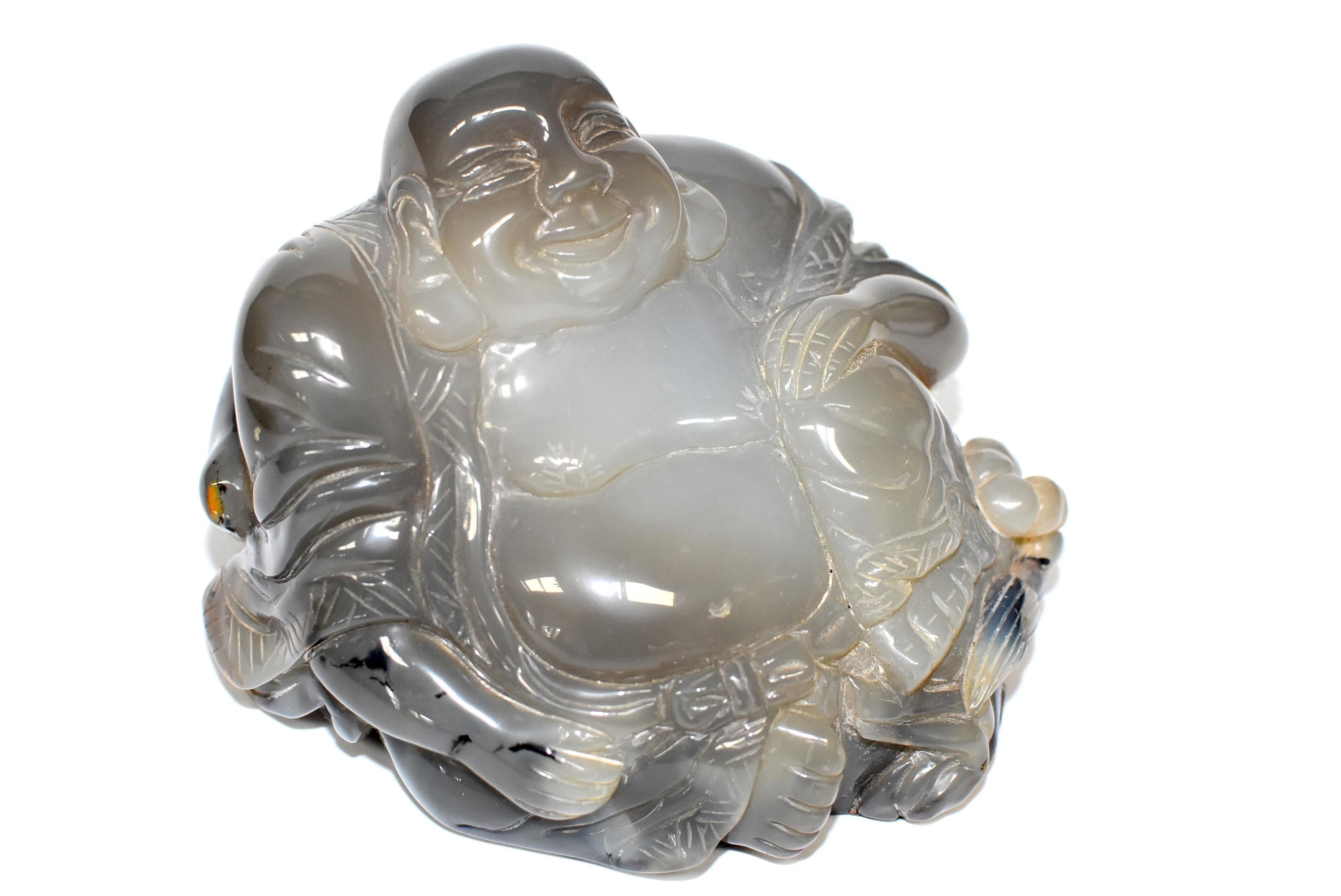 Agate Happy Buddha 3 lb For Sale 8